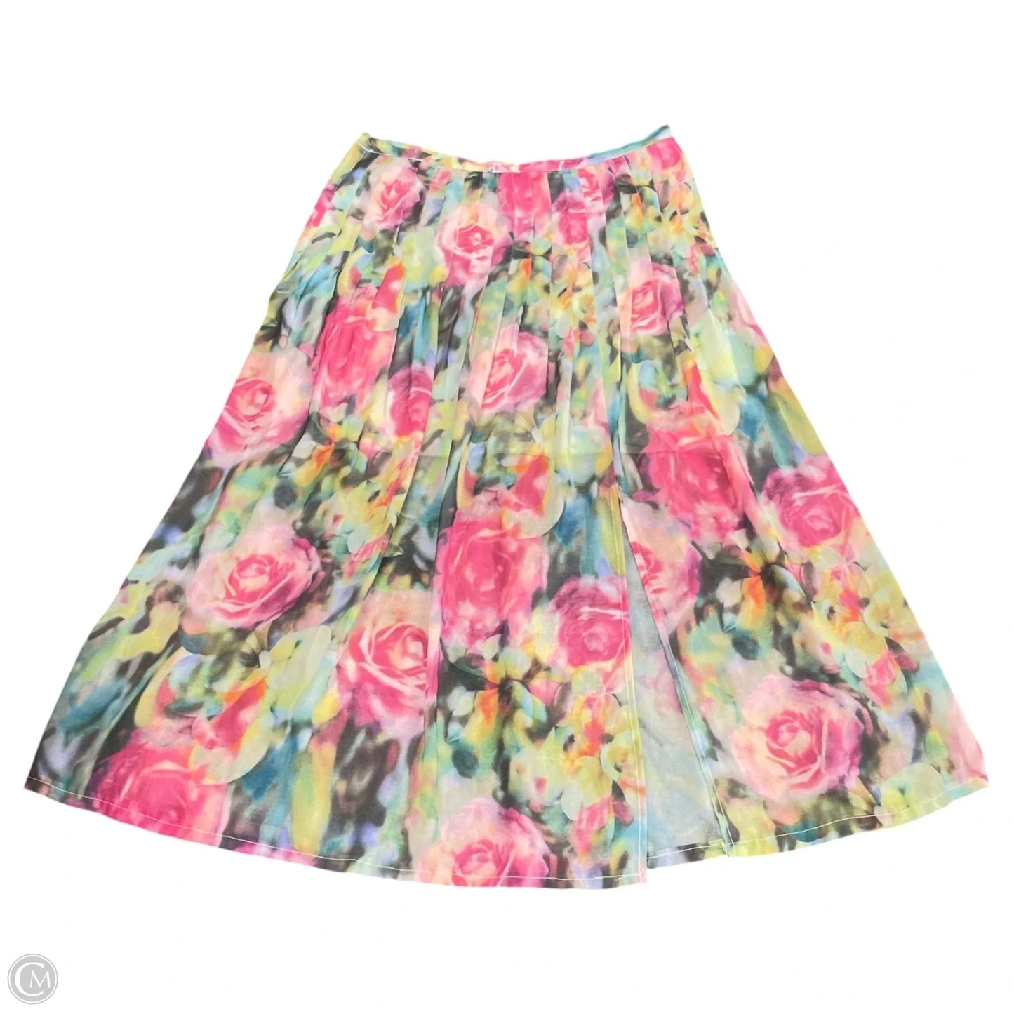 Skirt Midi By Jeans By Buffalo In Floral Print, Size: 12