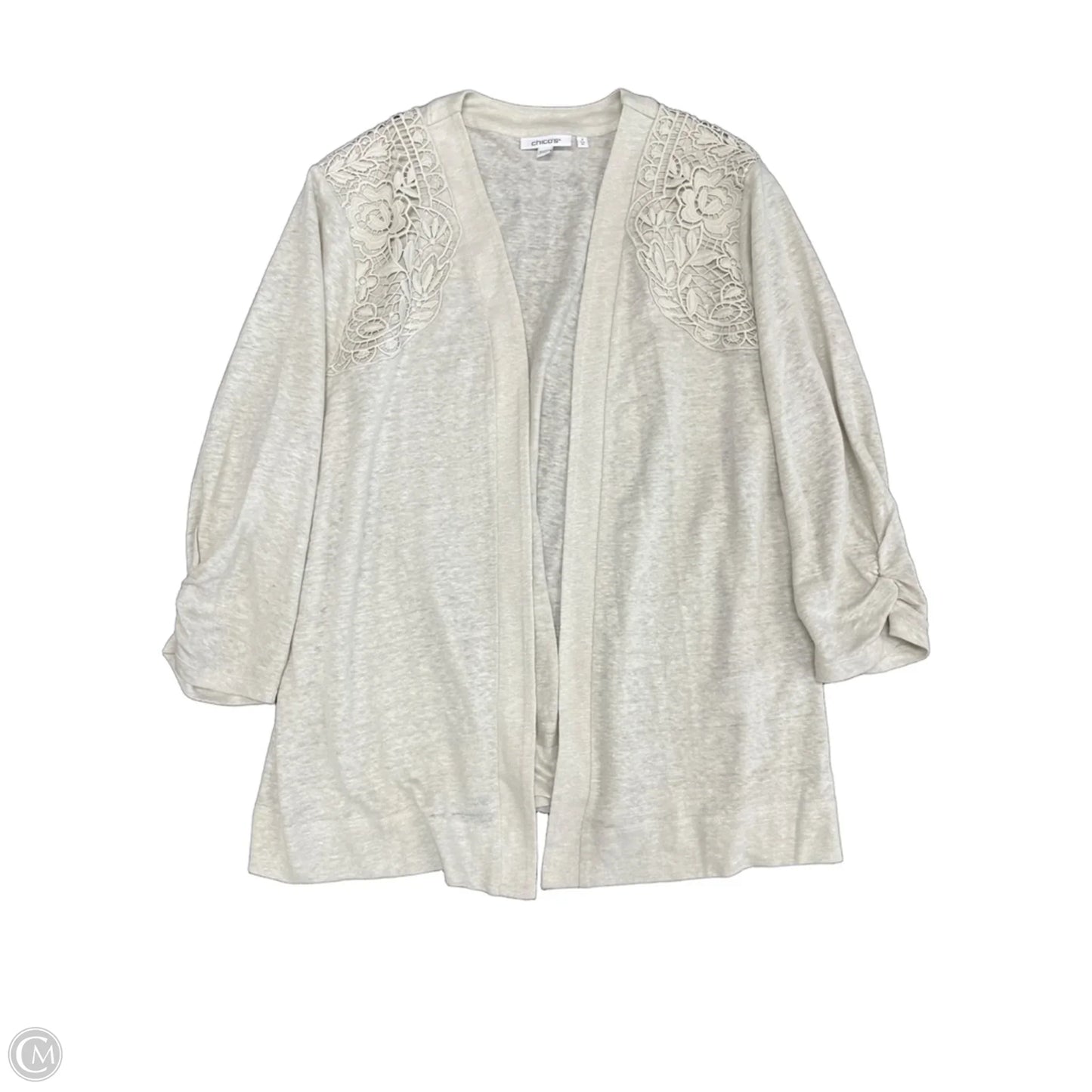 Cardigan By Chicos In Beige, Size: Xl