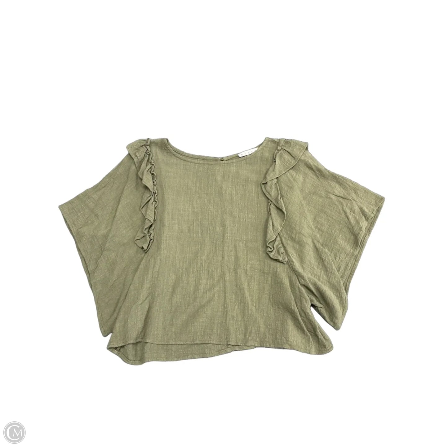 Top Short Sleeve By Hyfve In Green, Size: M