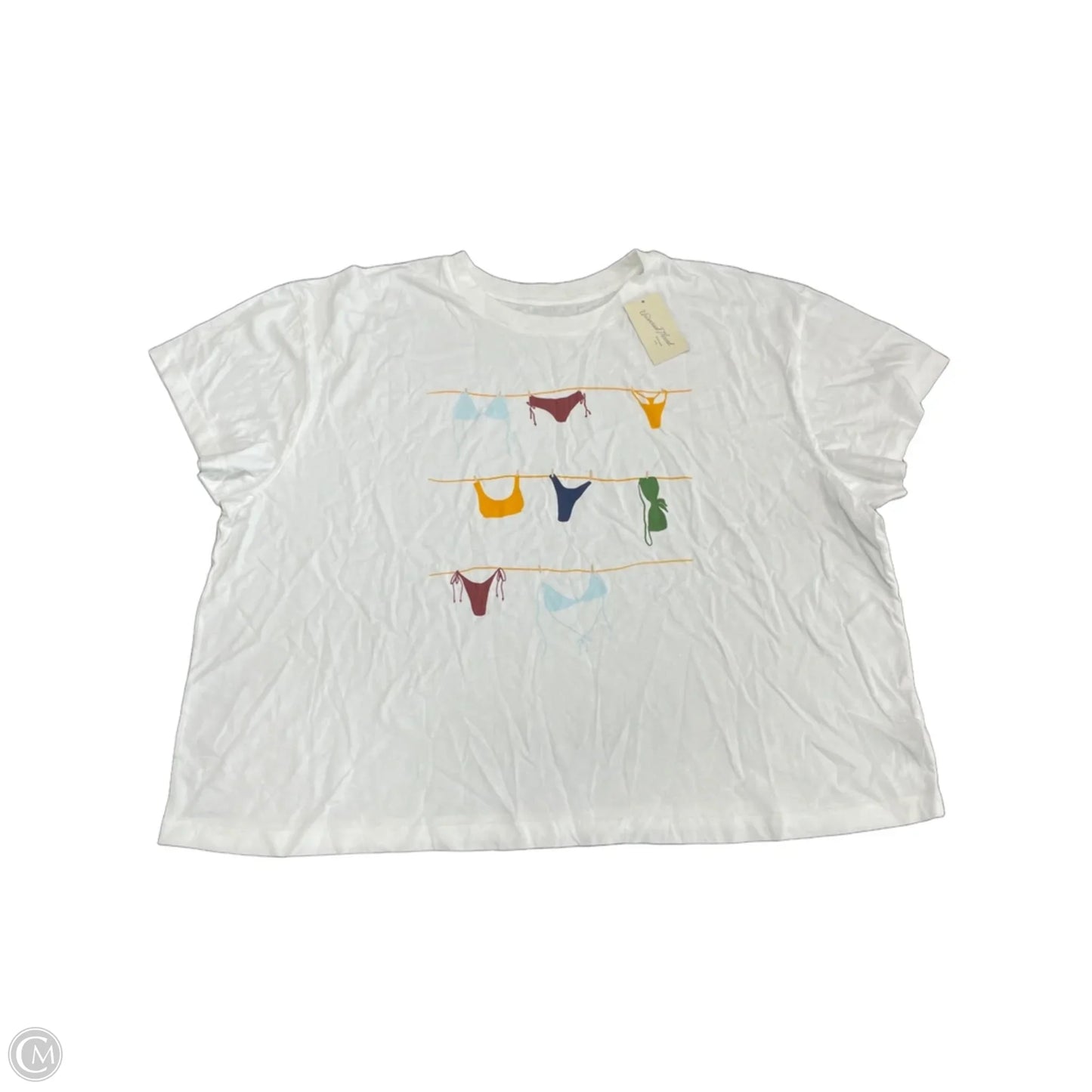 Top Short Sleeve Basic By Universal Thread In White, Size: 3x