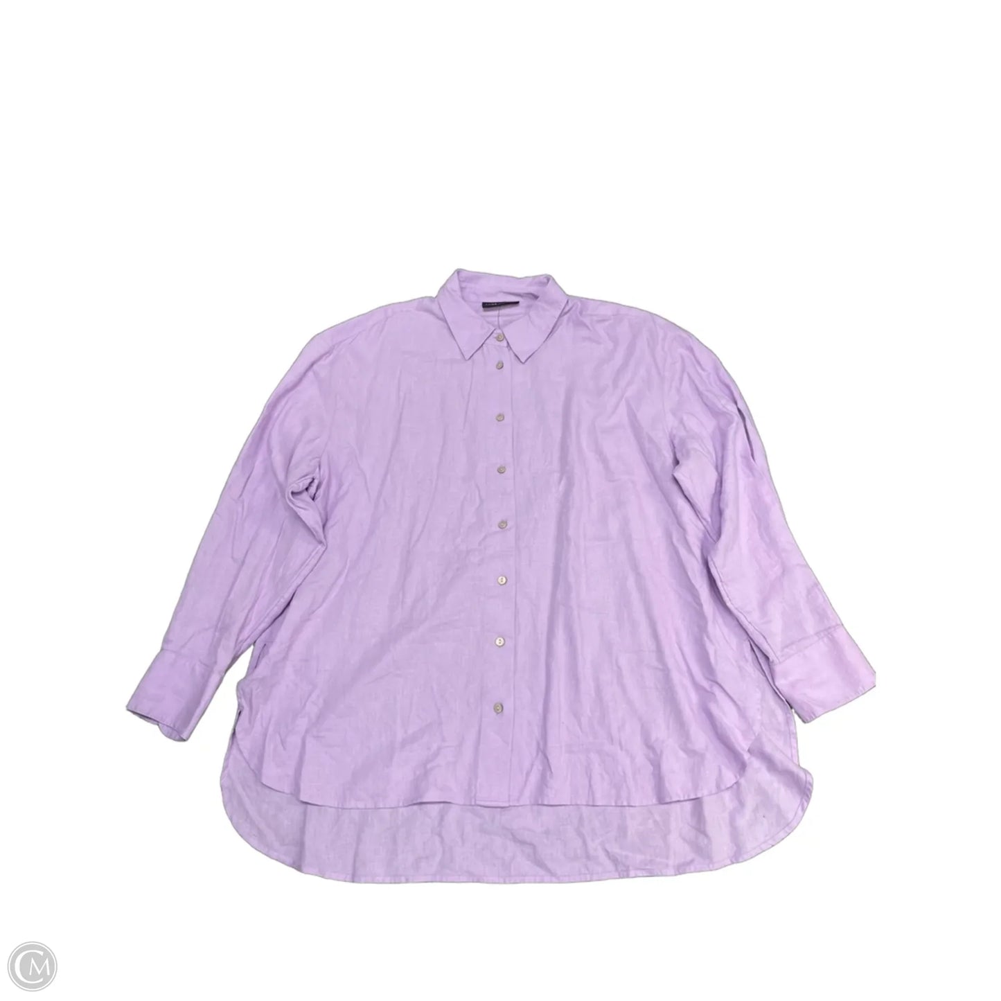 Top Long Sleeve By Lane Bryant In Purple, Size: 1x