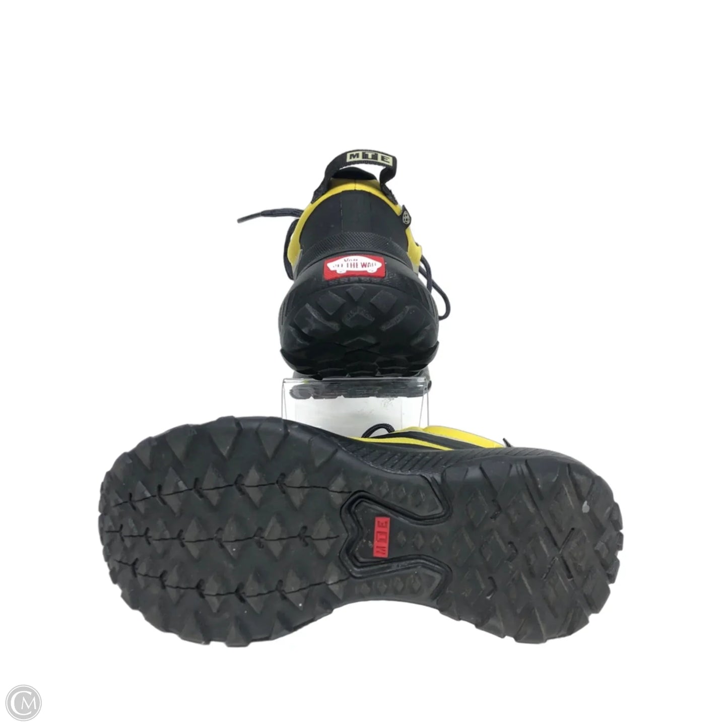 Shoes Athletic By Vans In Black & Yellow, Size: 6.5