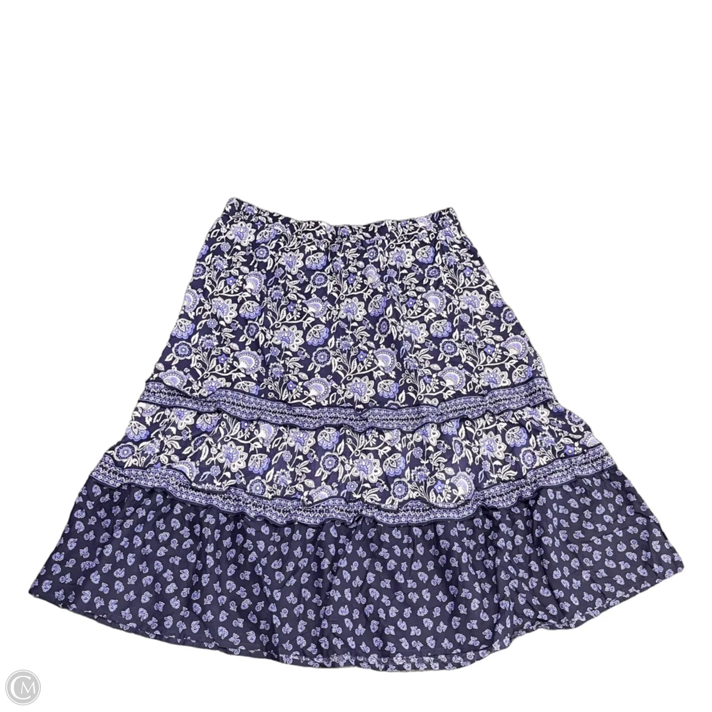 Skirt Midi By J. Jill In Blue, Size: L