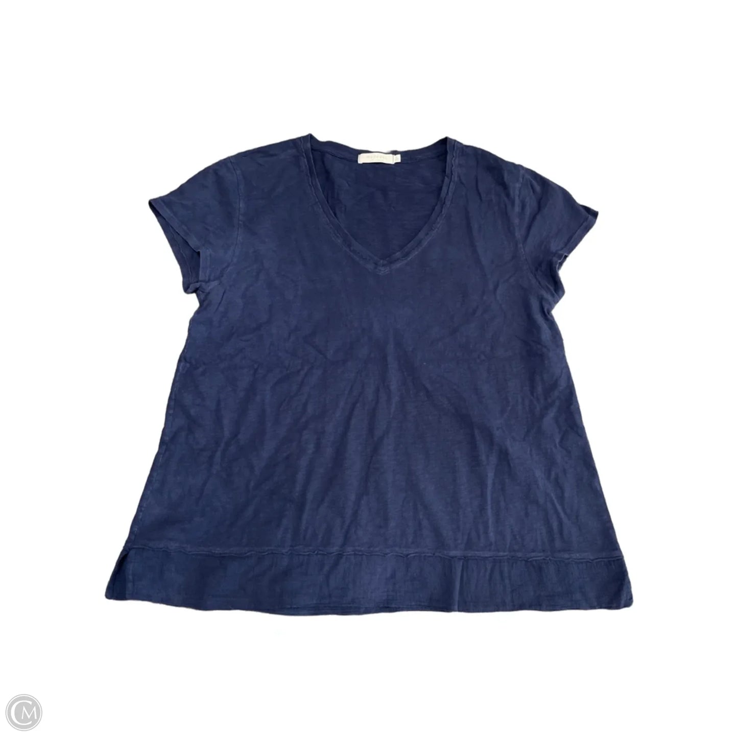 Top Short Sleeve Basic By Clothes Mentor In Navy, Size: Xl
