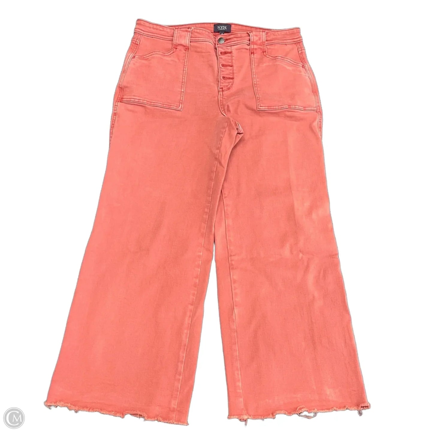 Jeans Cropped By Not Your Daughters Jeans In Red Denim, Size: 12