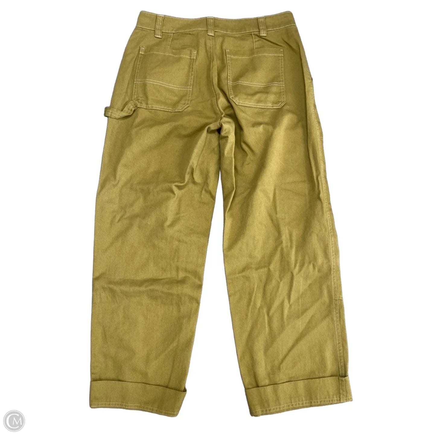 Jeans Straight By Old Navy In Green Denim, Size: 10