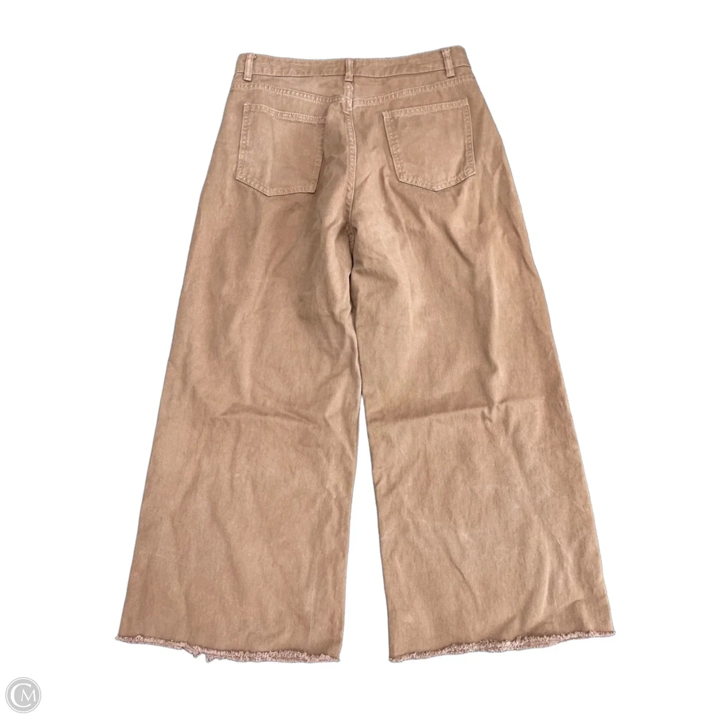 Jeans Wide Leg By Shein In Brown Denim, Size: L