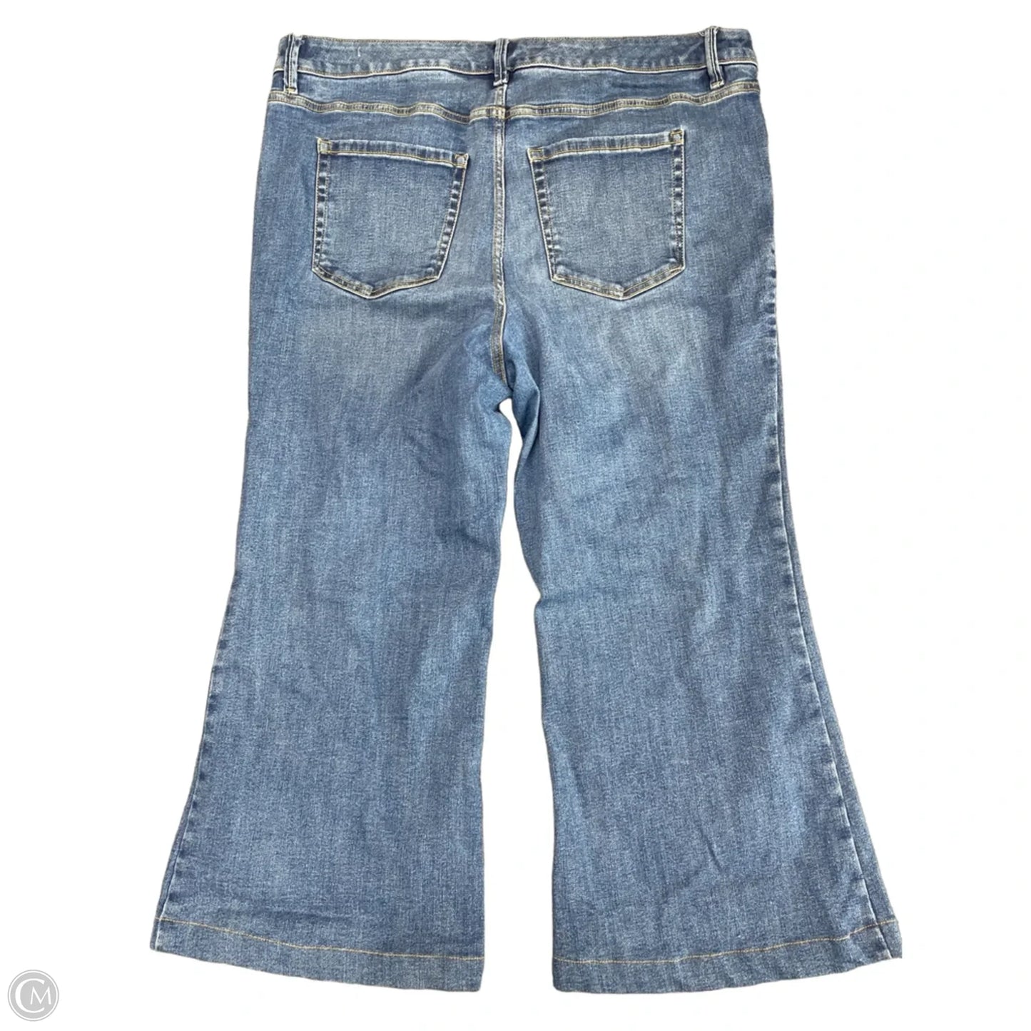 Jeans Cropped By Lane Bryant In Blue Denim, Size: 18