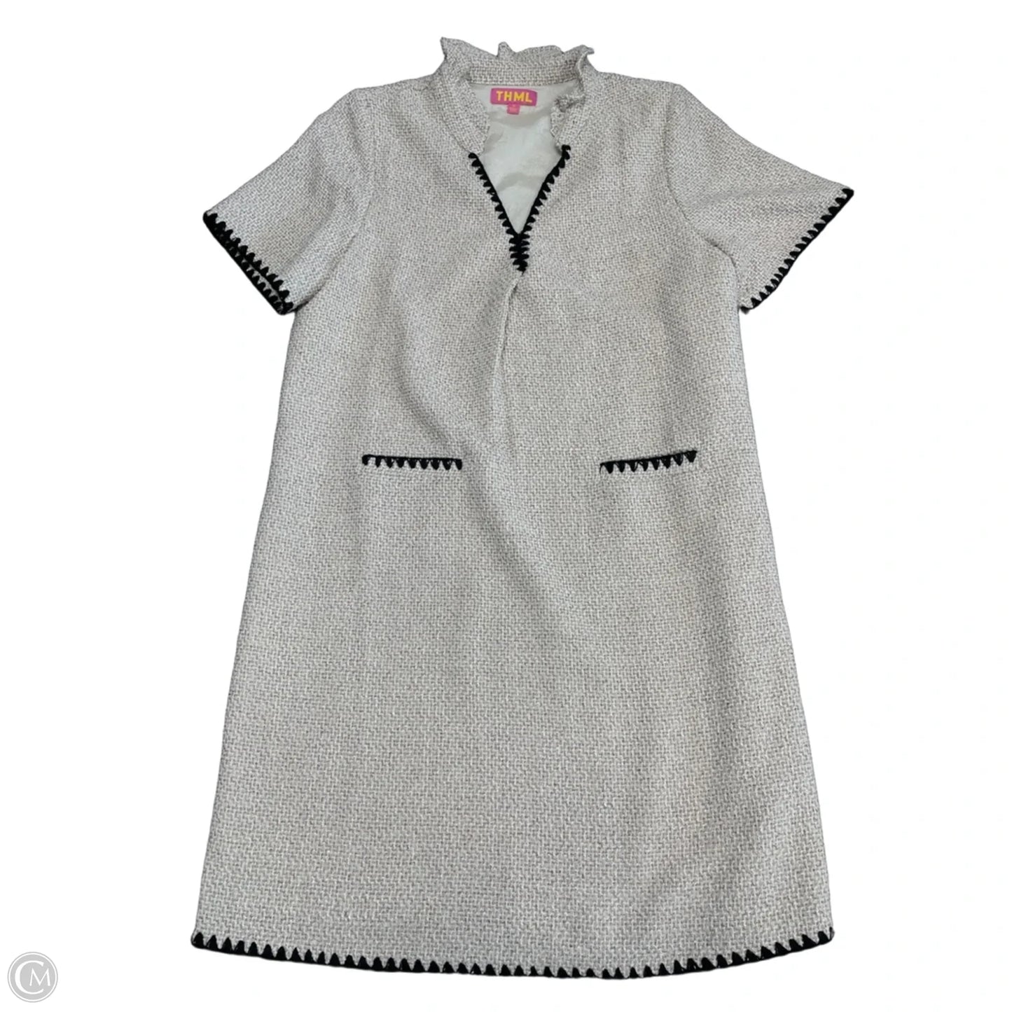 Dress Casual Short By Thml In Black & Tan, Size: M