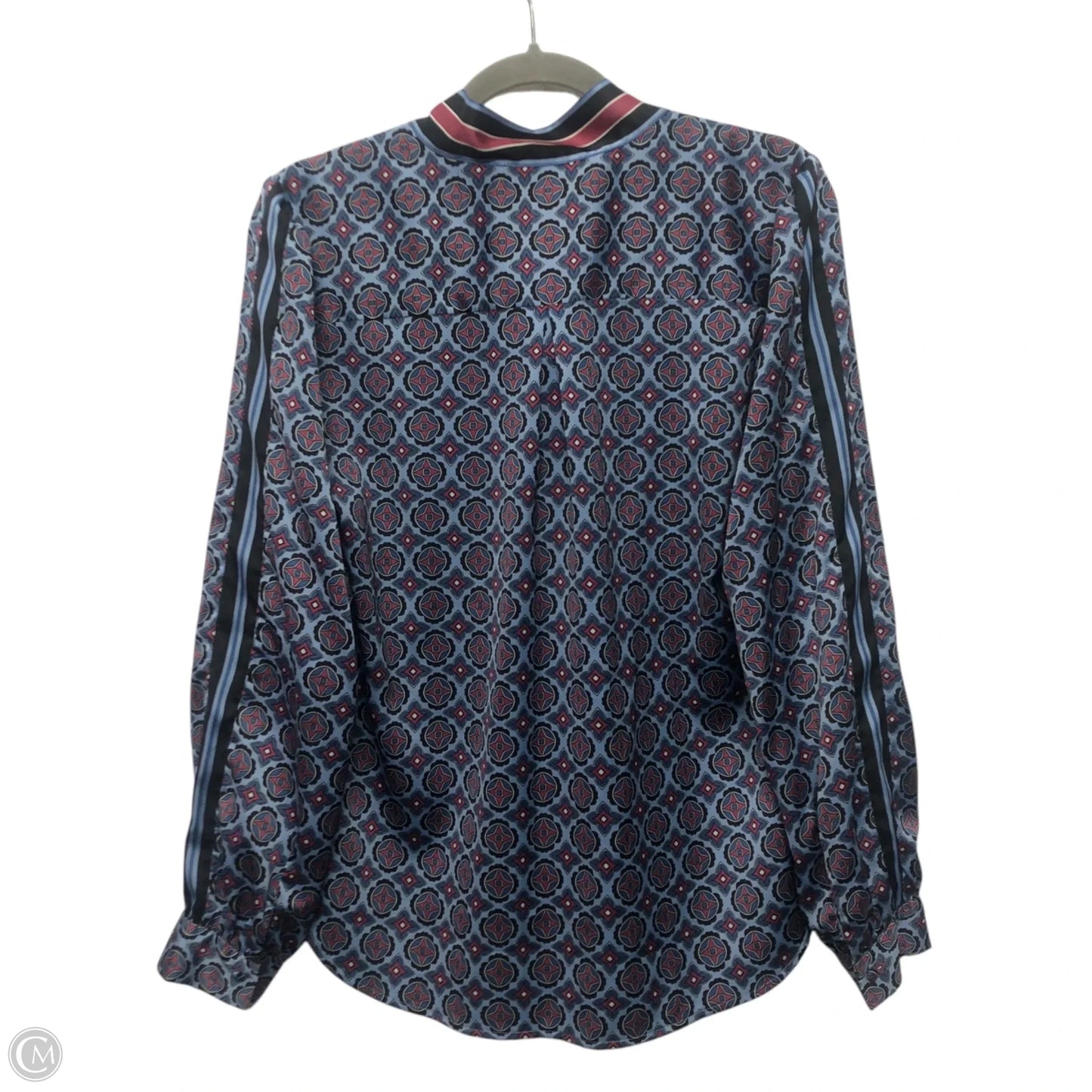 Blouse Long Sleeve By Laundry In Blue, Size: M