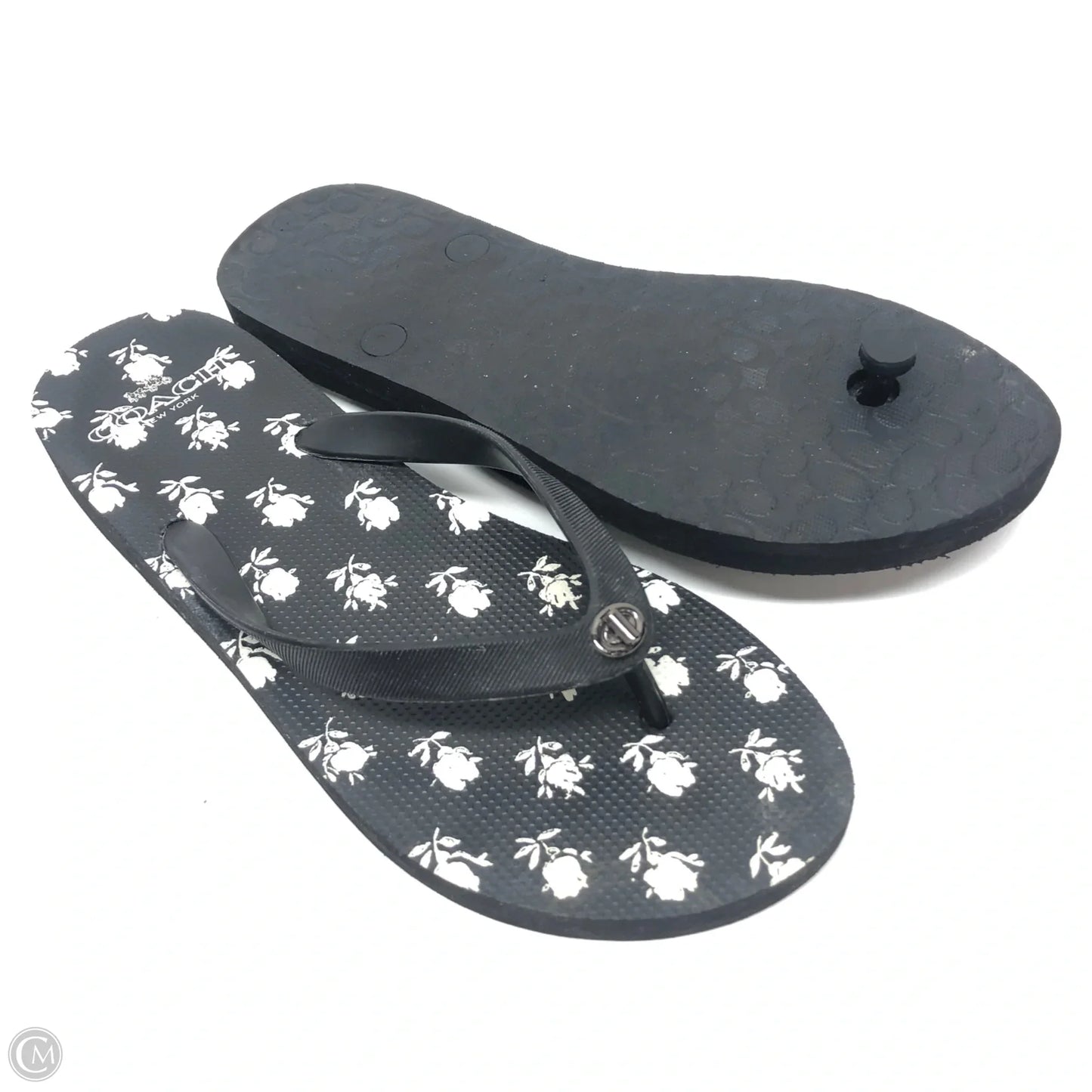 Sandals Designer By Coach In Black, Size: 8