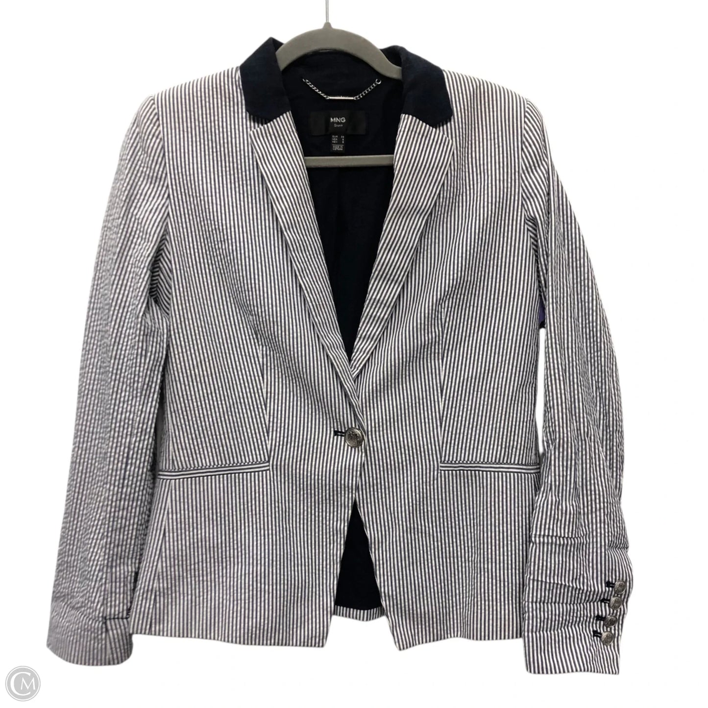 Blazer By Mng In Striped Pattern, Size: 6