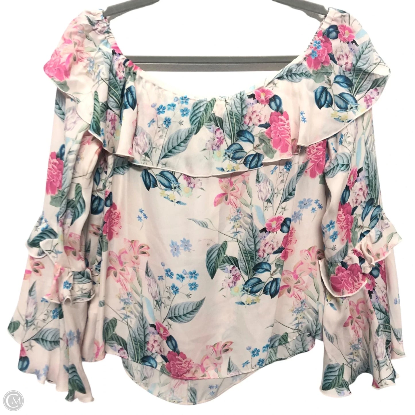 Blouse Long Sleeve By Parker In Floral Print, Size: Xs