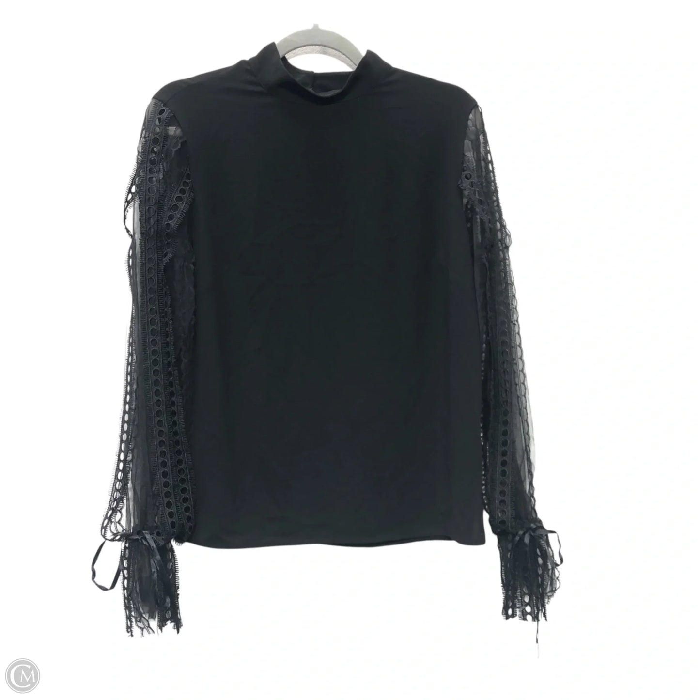 Top Long Sleeve By Cmb In Black, Size: 6