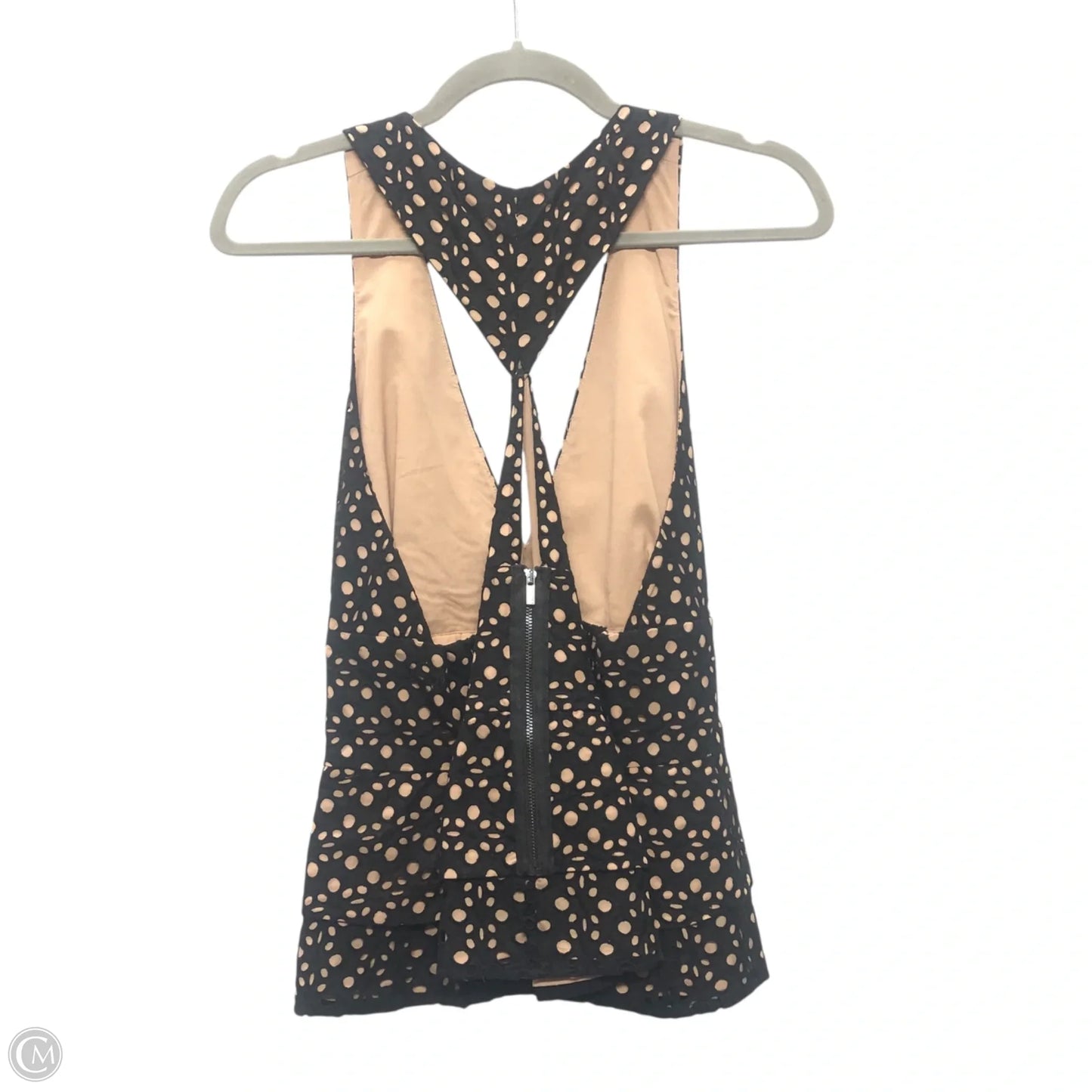 Top Sleeveless By Bcbgmaxazria In Black, Size: L