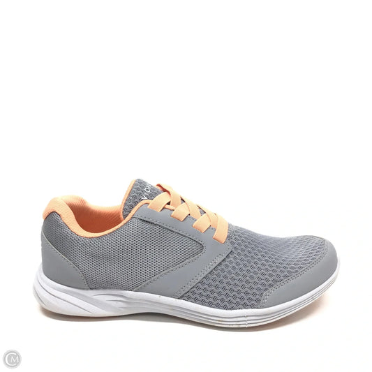 Shoes Sneakers By Vionic In Grey & Orange, Size: 6.5