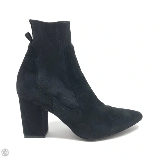 Boots Ankle Heels By Steve Madden In Black, Size: 9.5