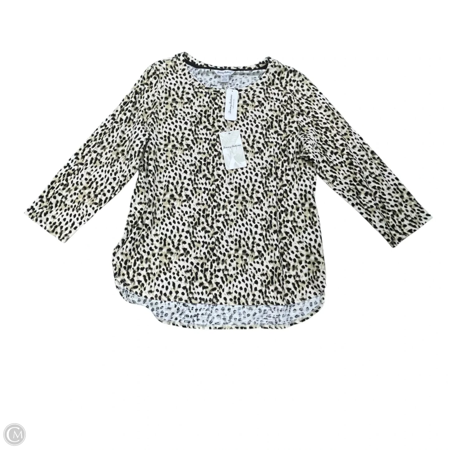 Top 3/4 Sleeve Basic By Tommy Bahama In Animal Print, Size: Xl