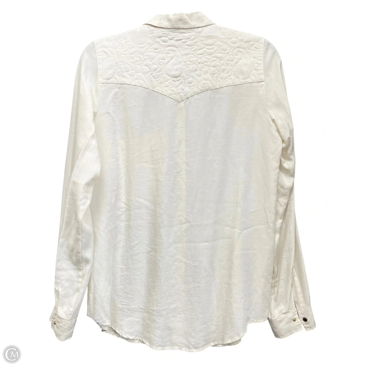 Top Long Sleeve By Zara Women In Cream, Size: Xs