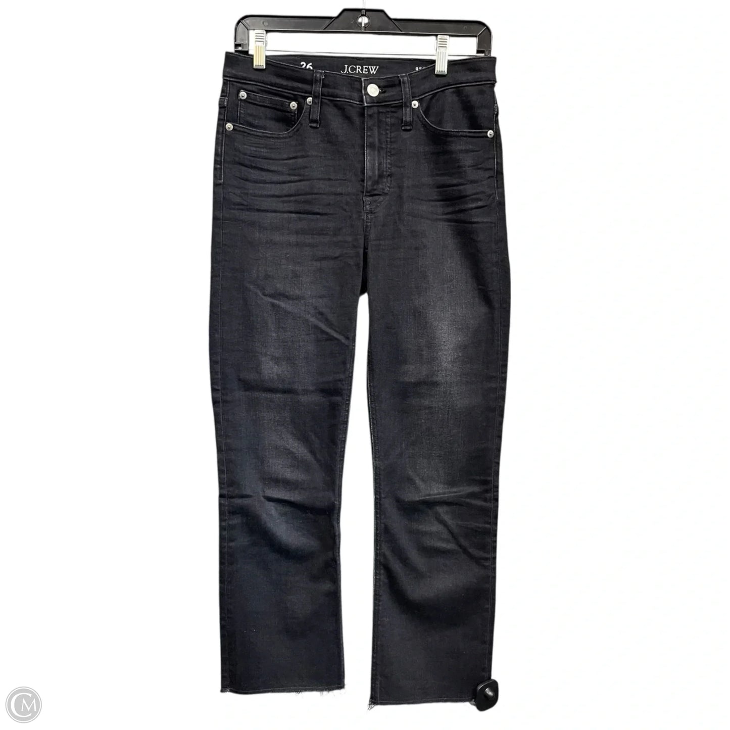 Jeans Cropped By J. Crew In Black Denim, Size: 4