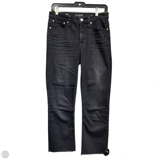 Jeans Cropped By J. Crew In Black Denim, Size: 4