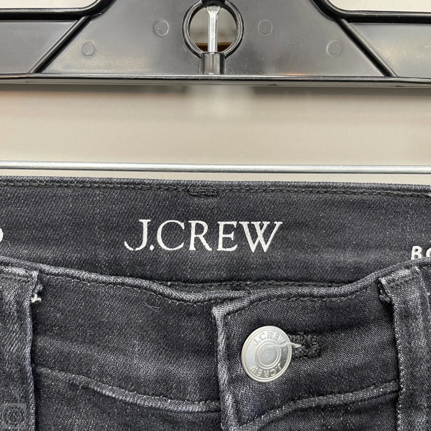 Jeans Cropped By J. Crew In Black Denim, Size: 4