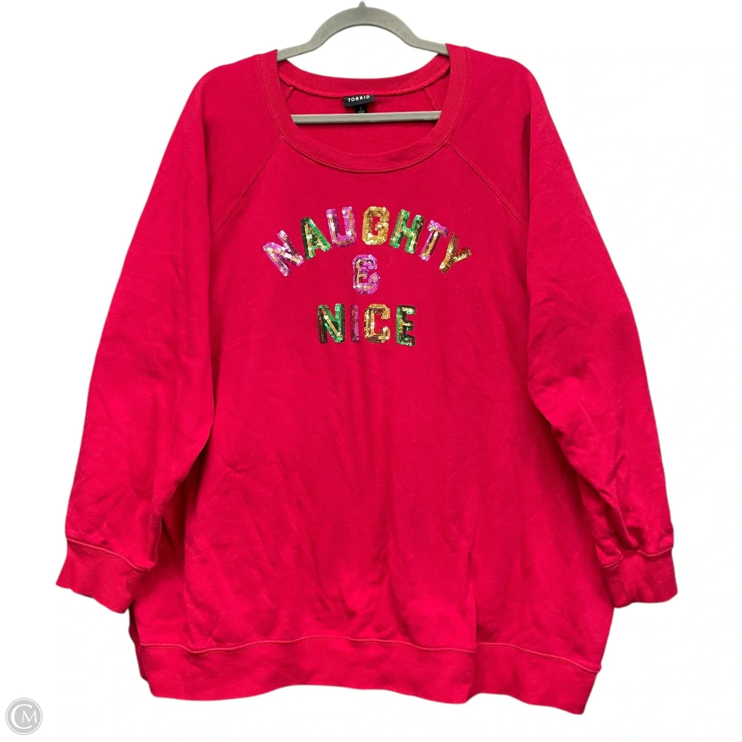 Sweatshirt Crewneck By Torrid In Red, Size: 3x