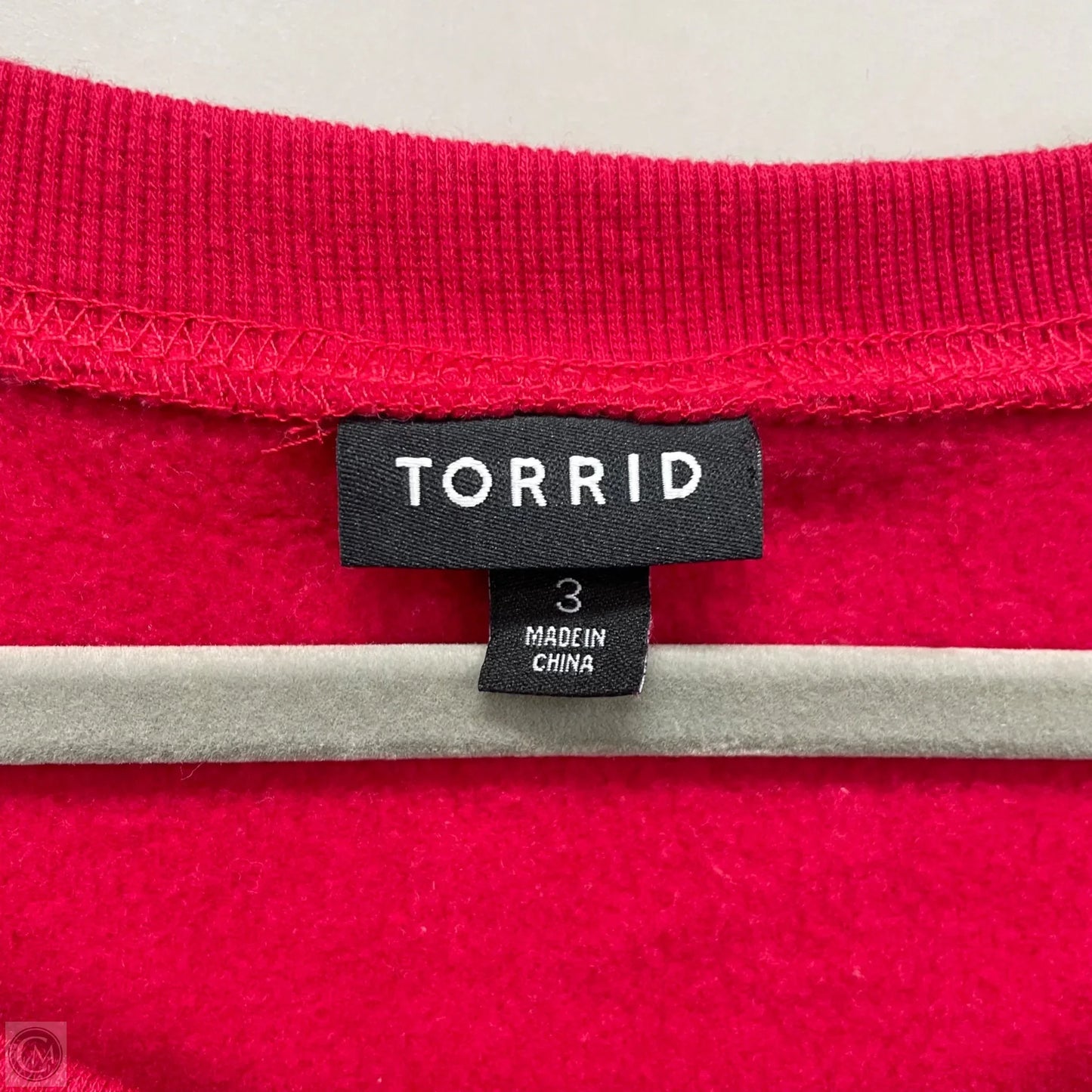 Sweatshirt Crewneck By Torrid In Red, Size: 3x
