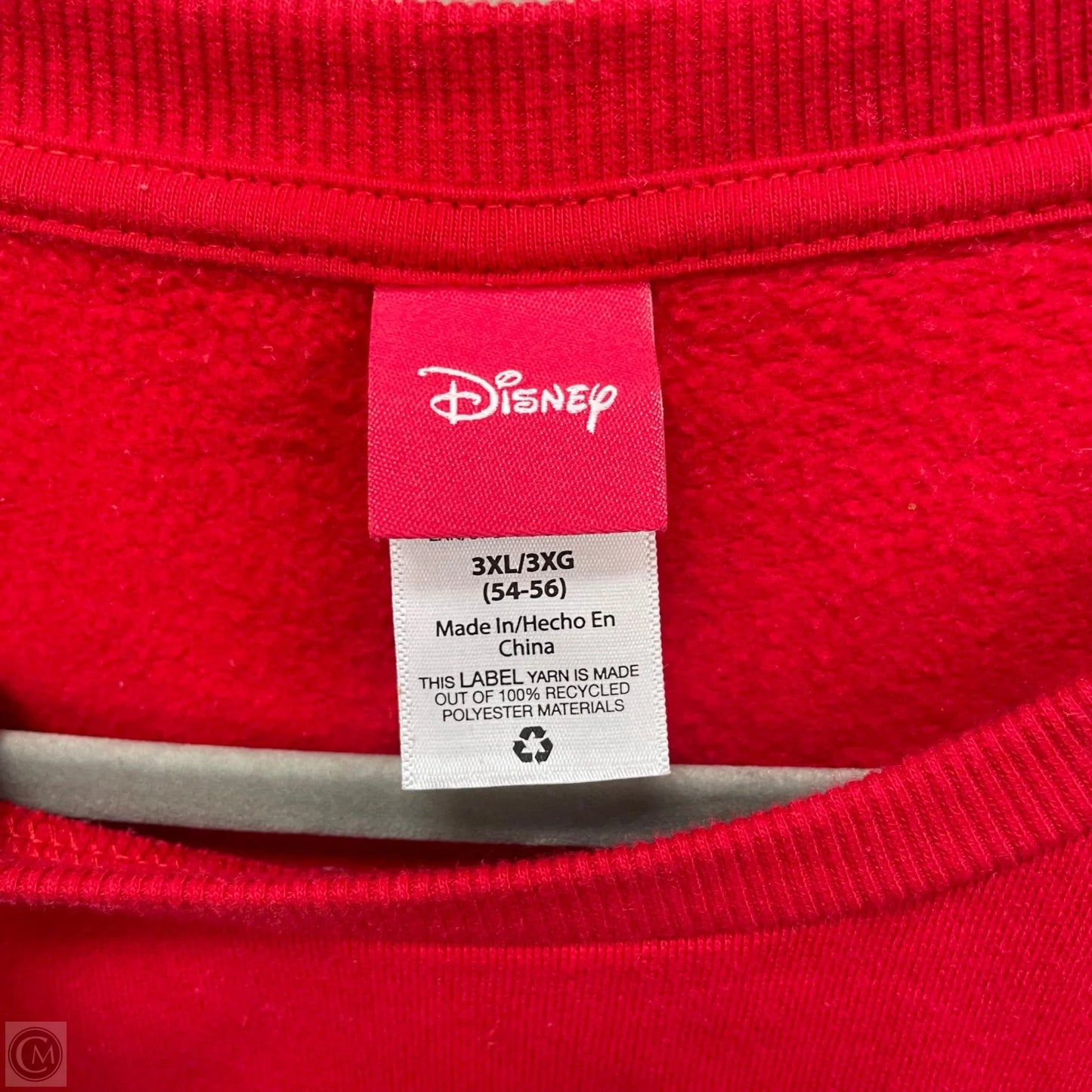 Sweatshirt Crewneck By Disney Store In Red, Size: 3x