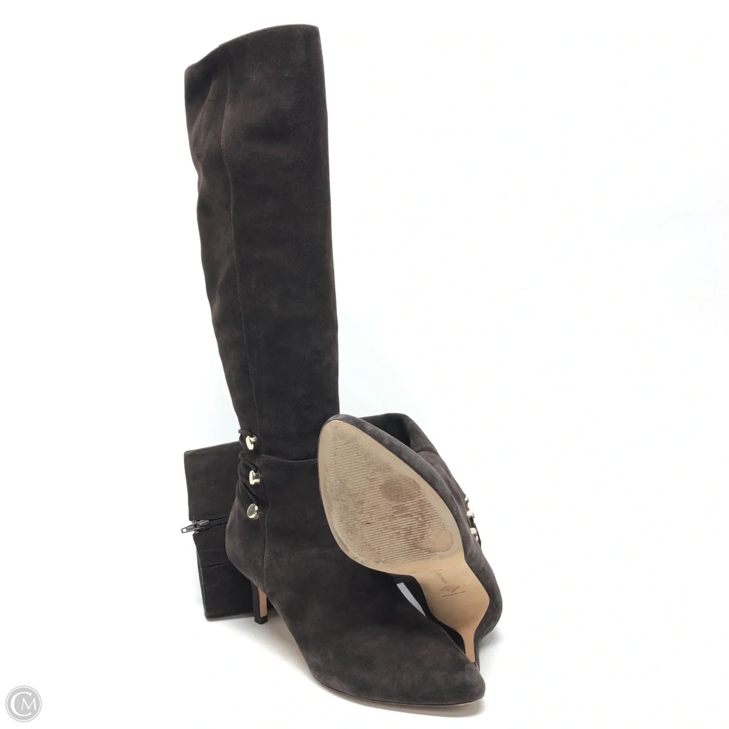 Boots Knee Heels By Antonio Melani In Brown, Size: 8.5