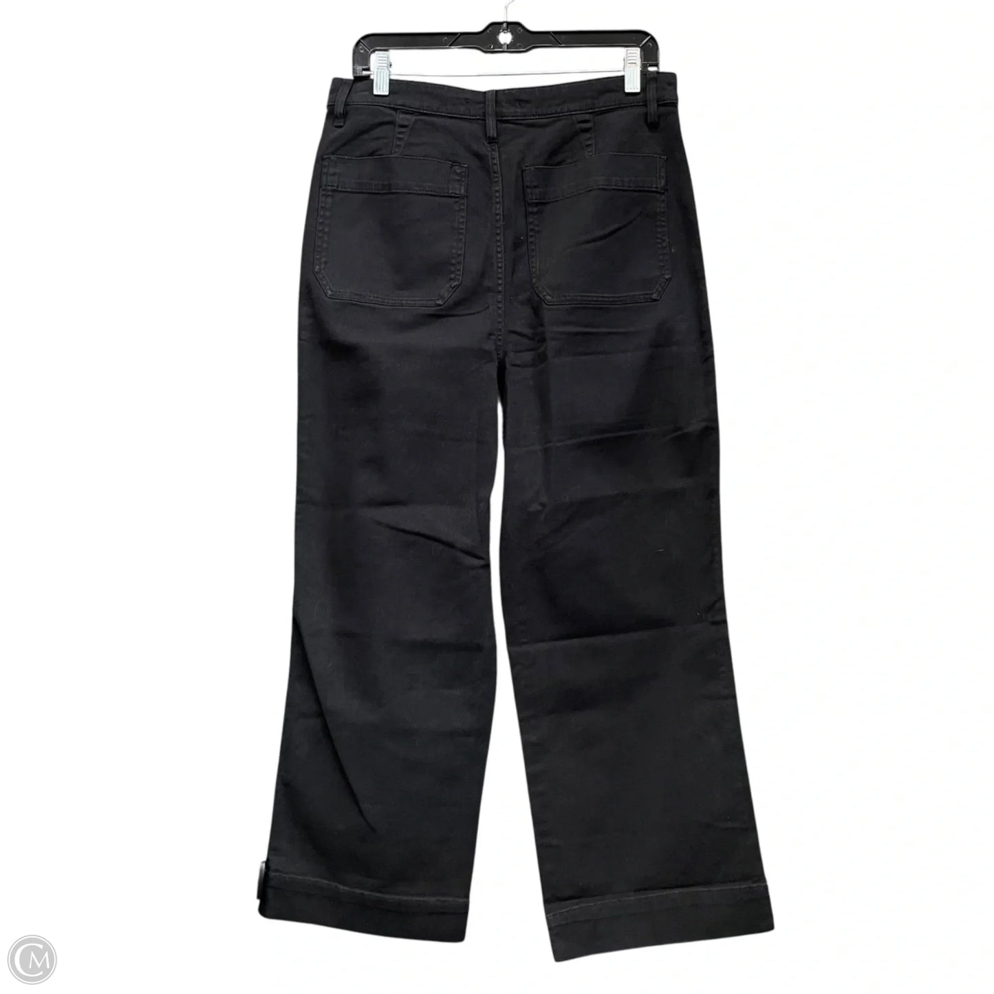 Jeans Cropped By Cmb In Black Denim, Size: 12