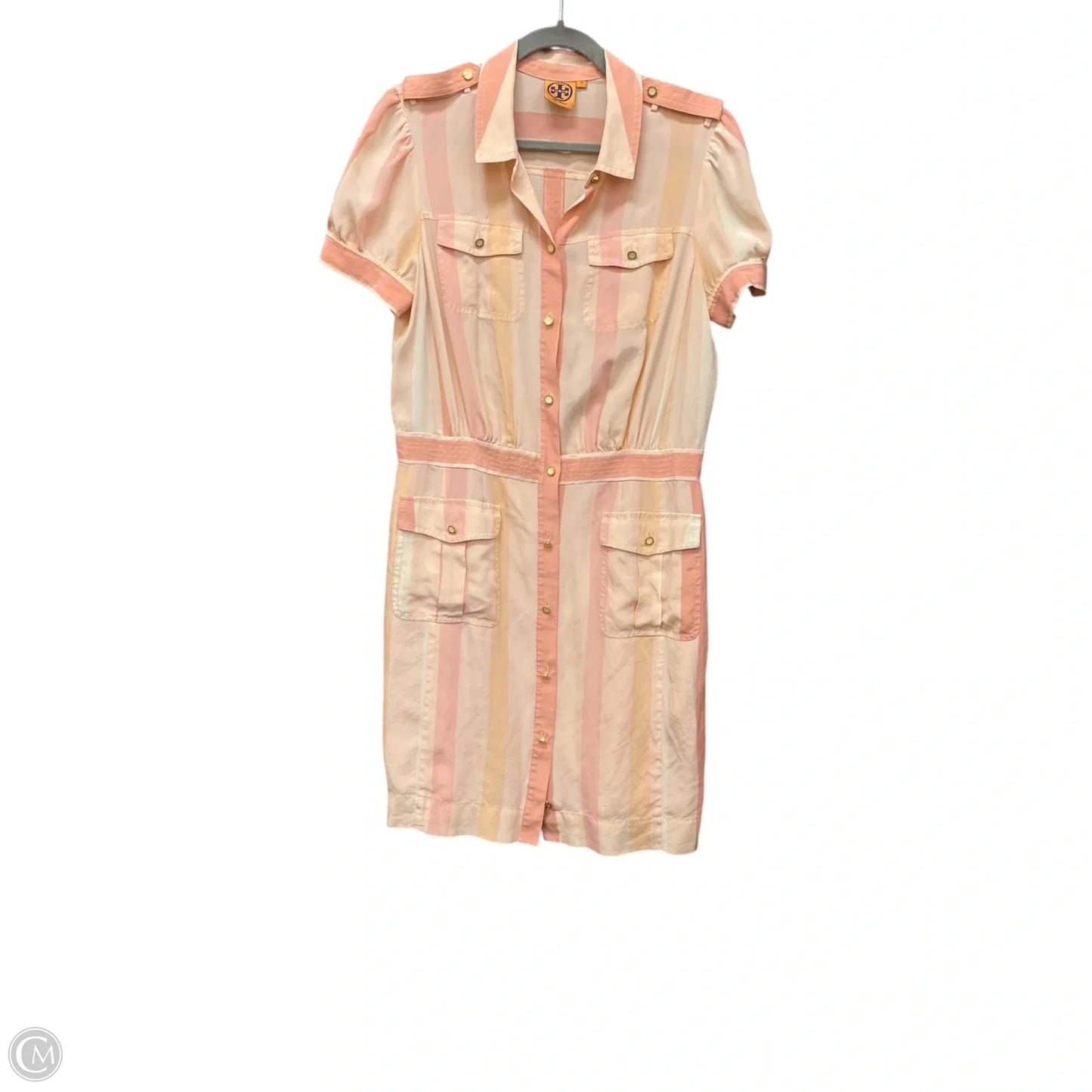 Dress Designer By Tory Burch In Peach, Size: 12