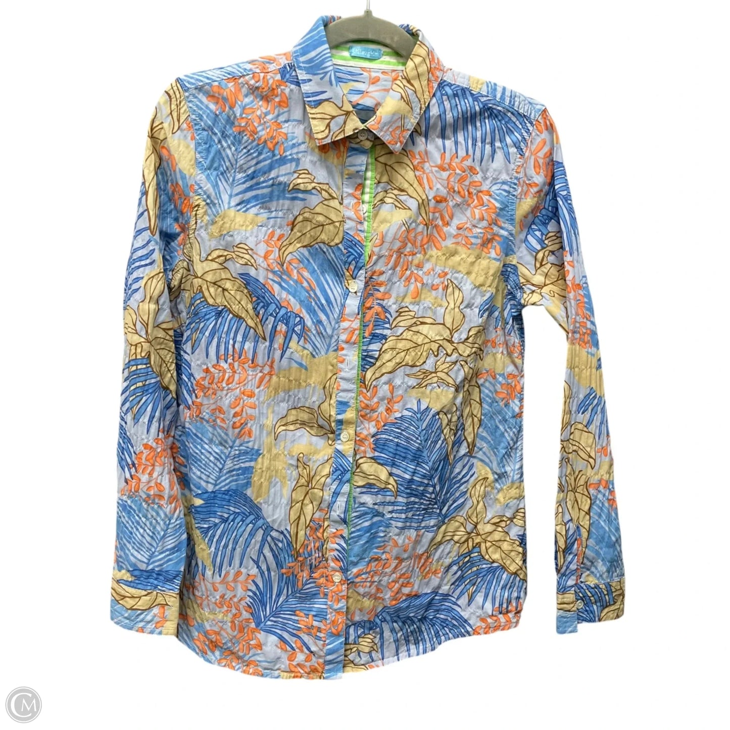 Top Long Sleeve By J Mclaughlin In Blue, Size: M