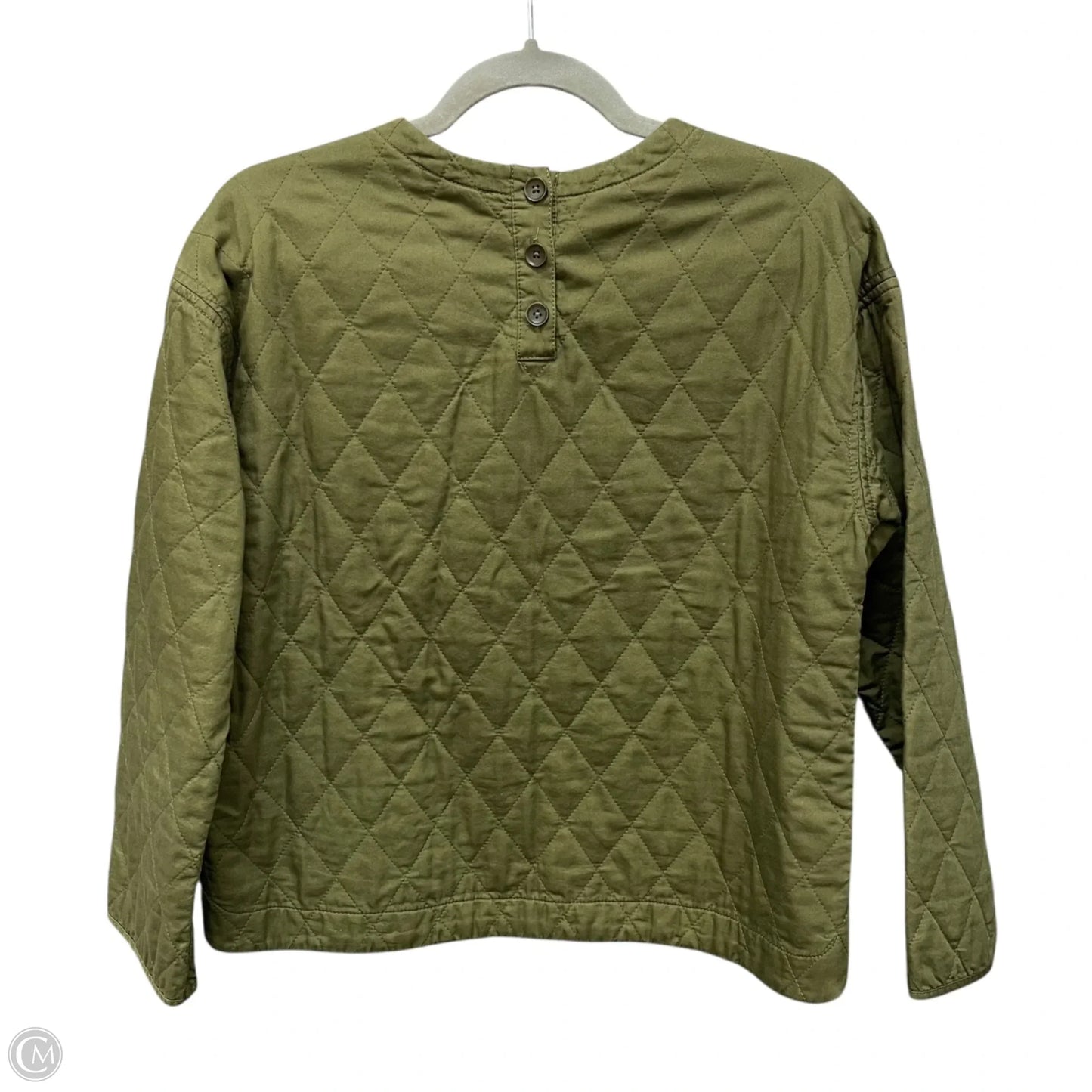Top Long Sleeve By Madewell In Green, Size: Xxs
