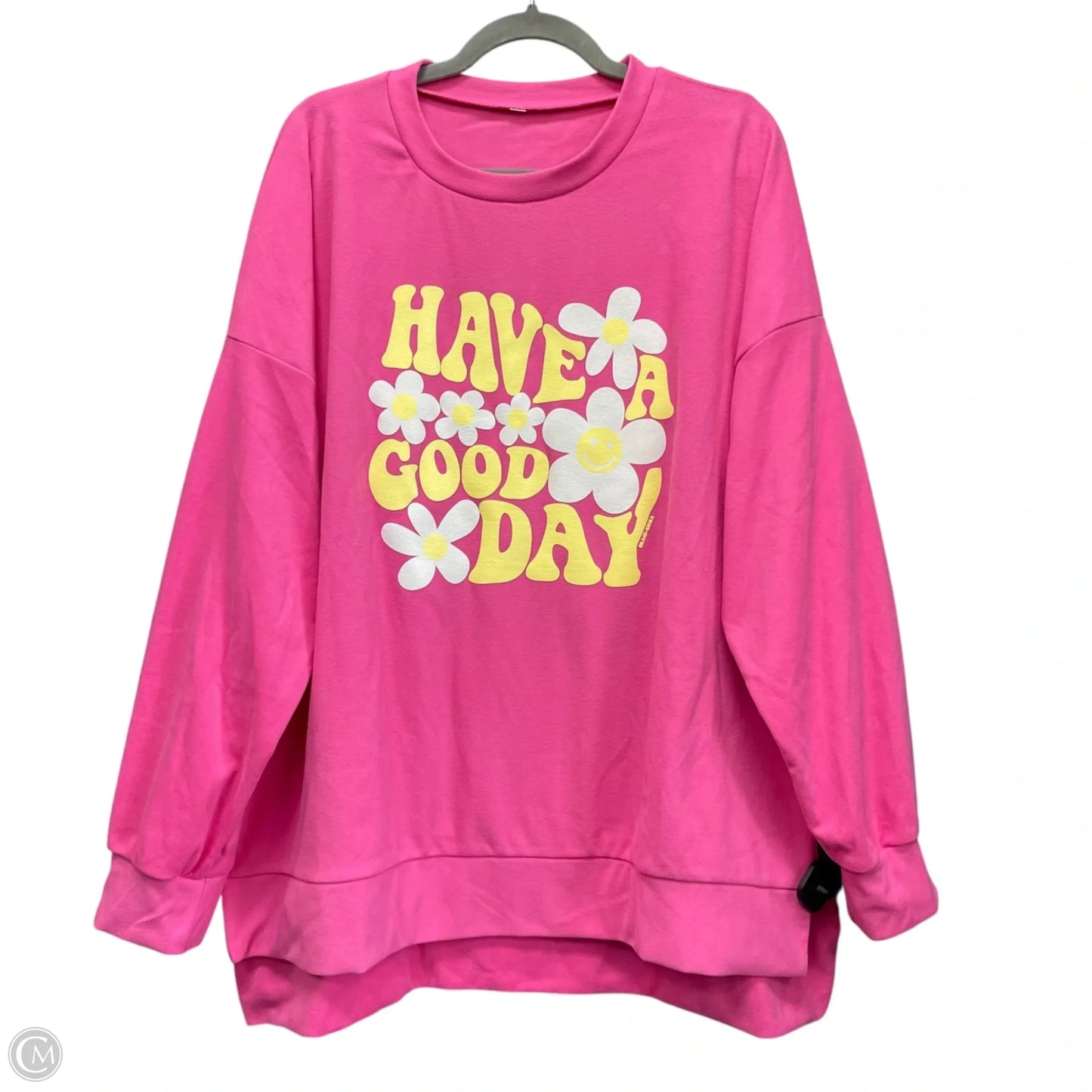 Sweatshirt Crewneck By Clothes Mentor In Pink, Size: Xxl