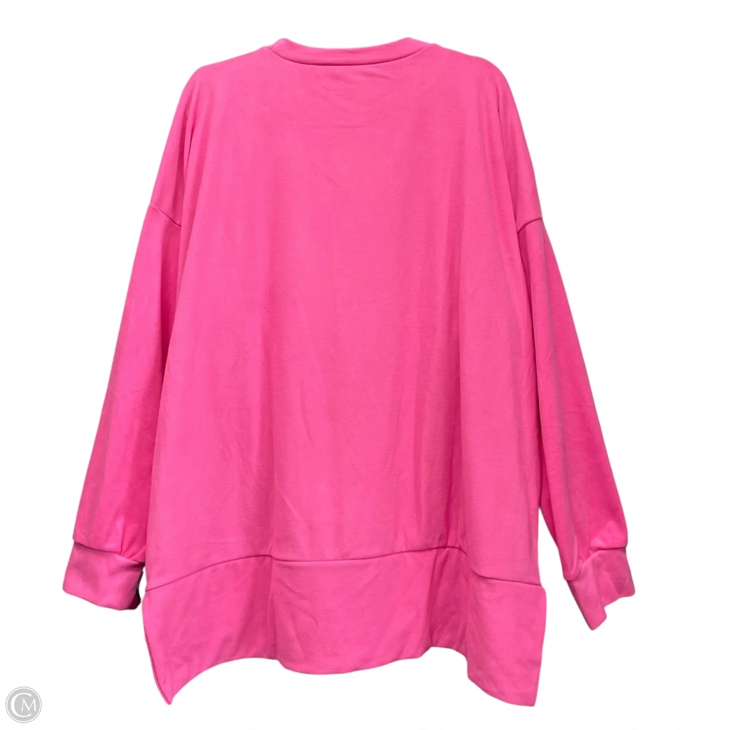 Sweatshirt Crewneck By Clothes Mentor In Pink, Size: Xxl