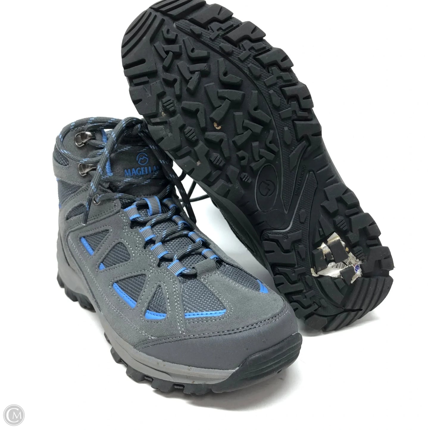 Boots Hiking By Magellan In Blue & Grey, Size: 9.5