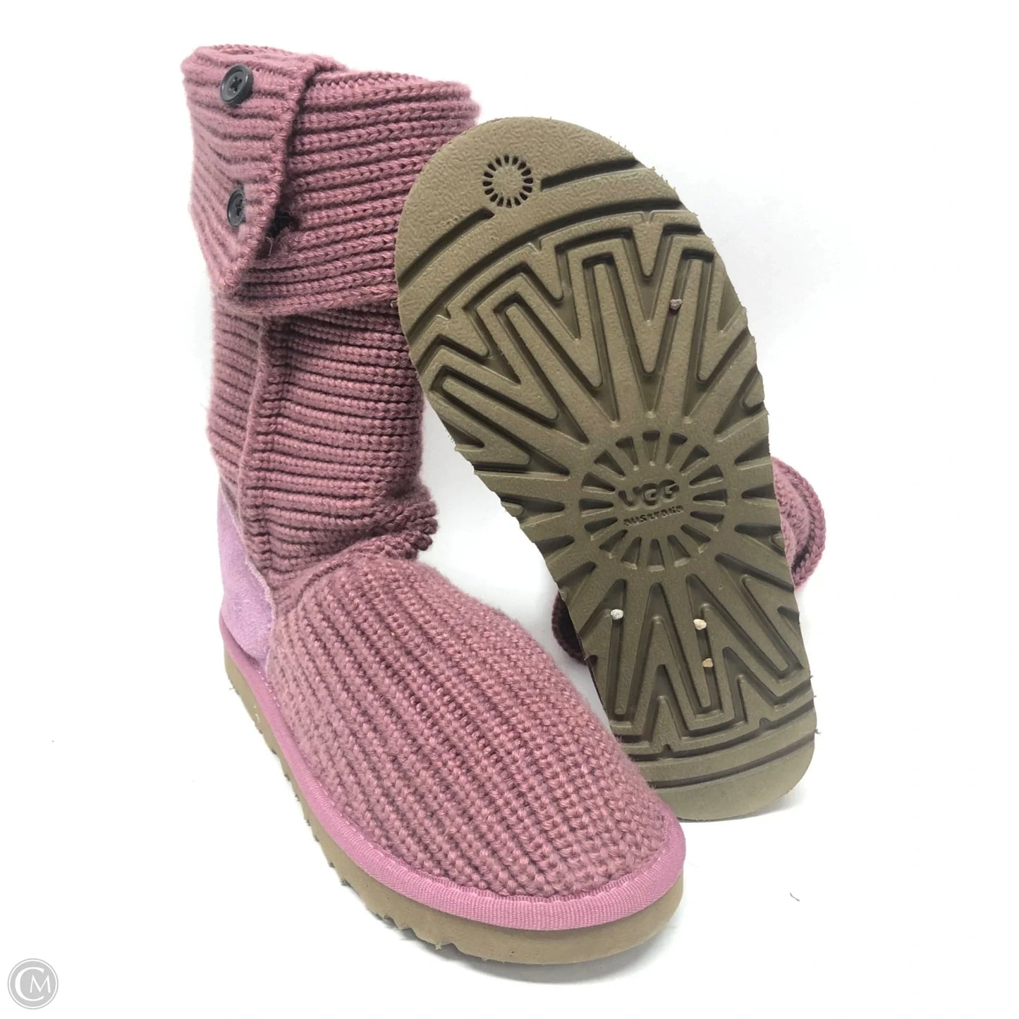 Boots Designer By Ugg In Pink, Size: 8