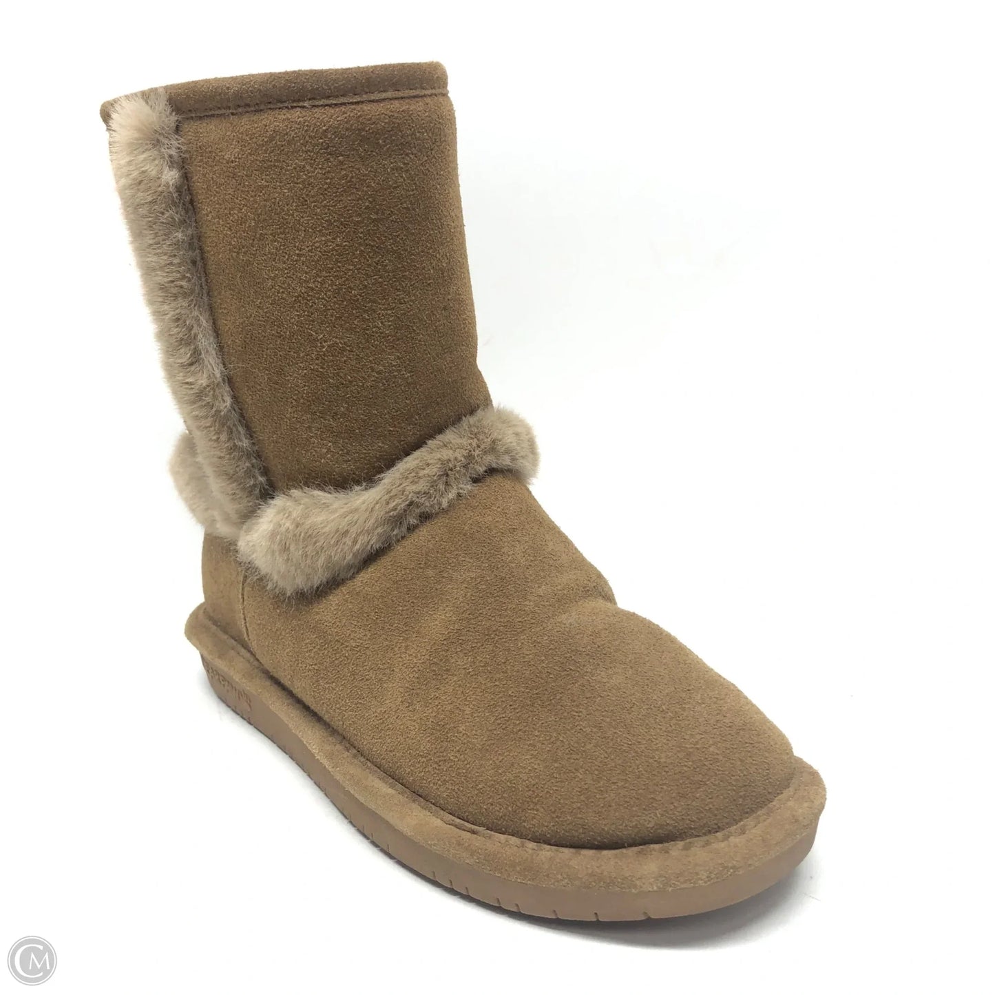 Boots Ankle Heels By Bearpaw In Brown, Size: 7