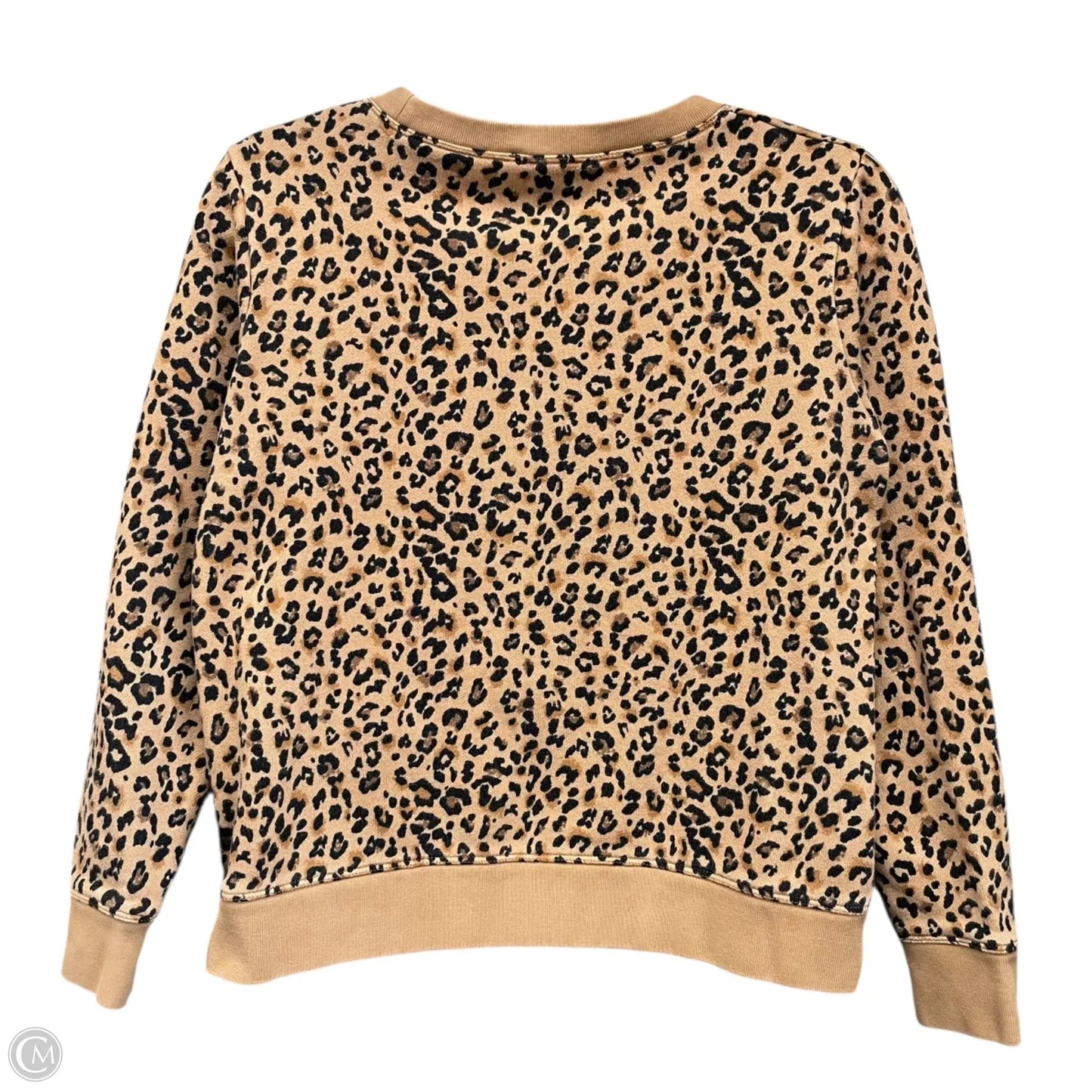 Sweatshirt Crewneck By J. Crew In Leopard Print, Size: Xs