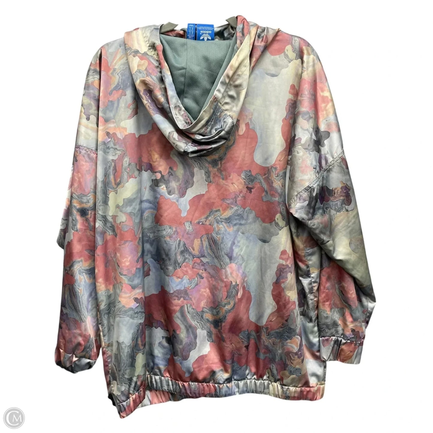 Athletic Jacket By Adidas In Multi-colored, Size: M