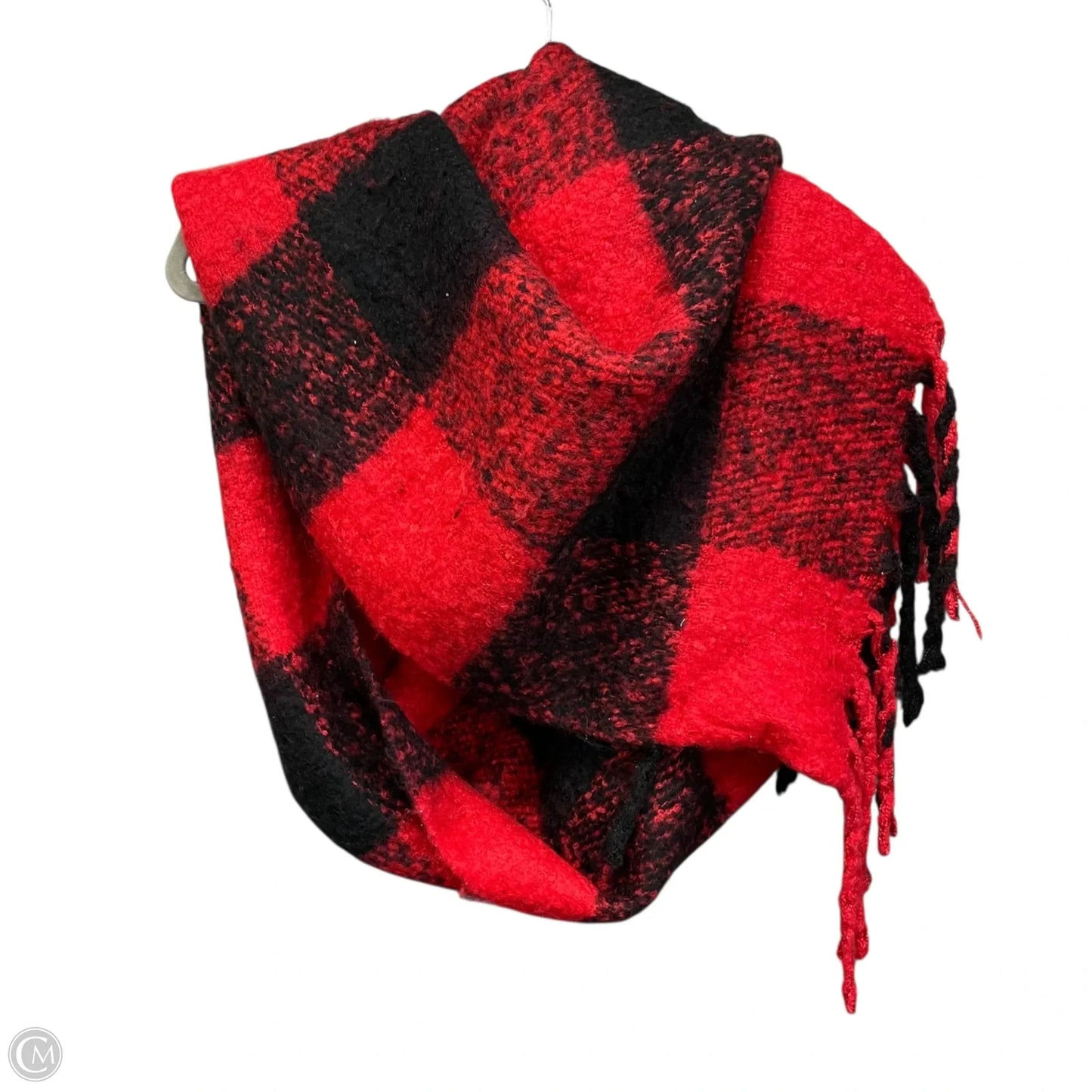 Scarf Winter By Betsey Johnson In Black & Red