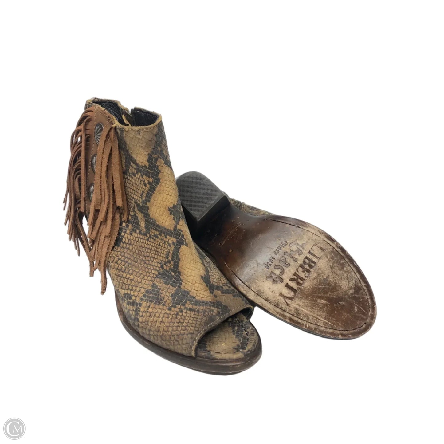 Boots Western By Cma In Snakeskin Print, Size: 8