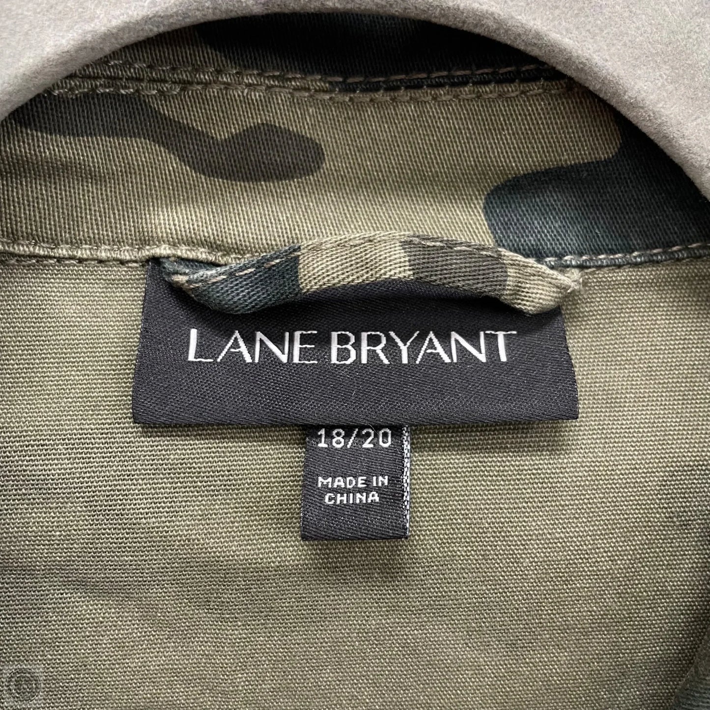 Jacket Utility By Lane Bryant In Green, Size: 1x