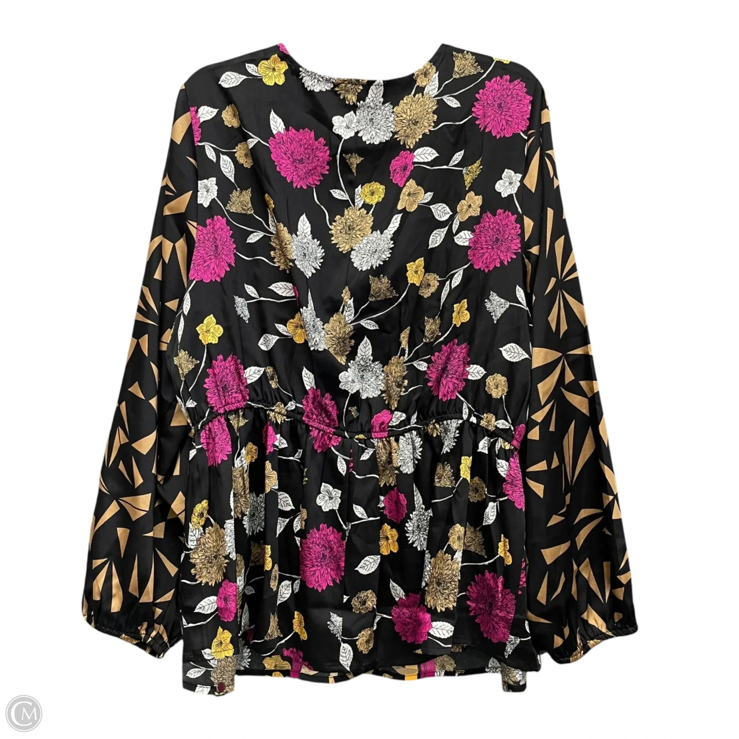 Top Long Sleeve By Lane Bryant In Black & Brown, Size: 22