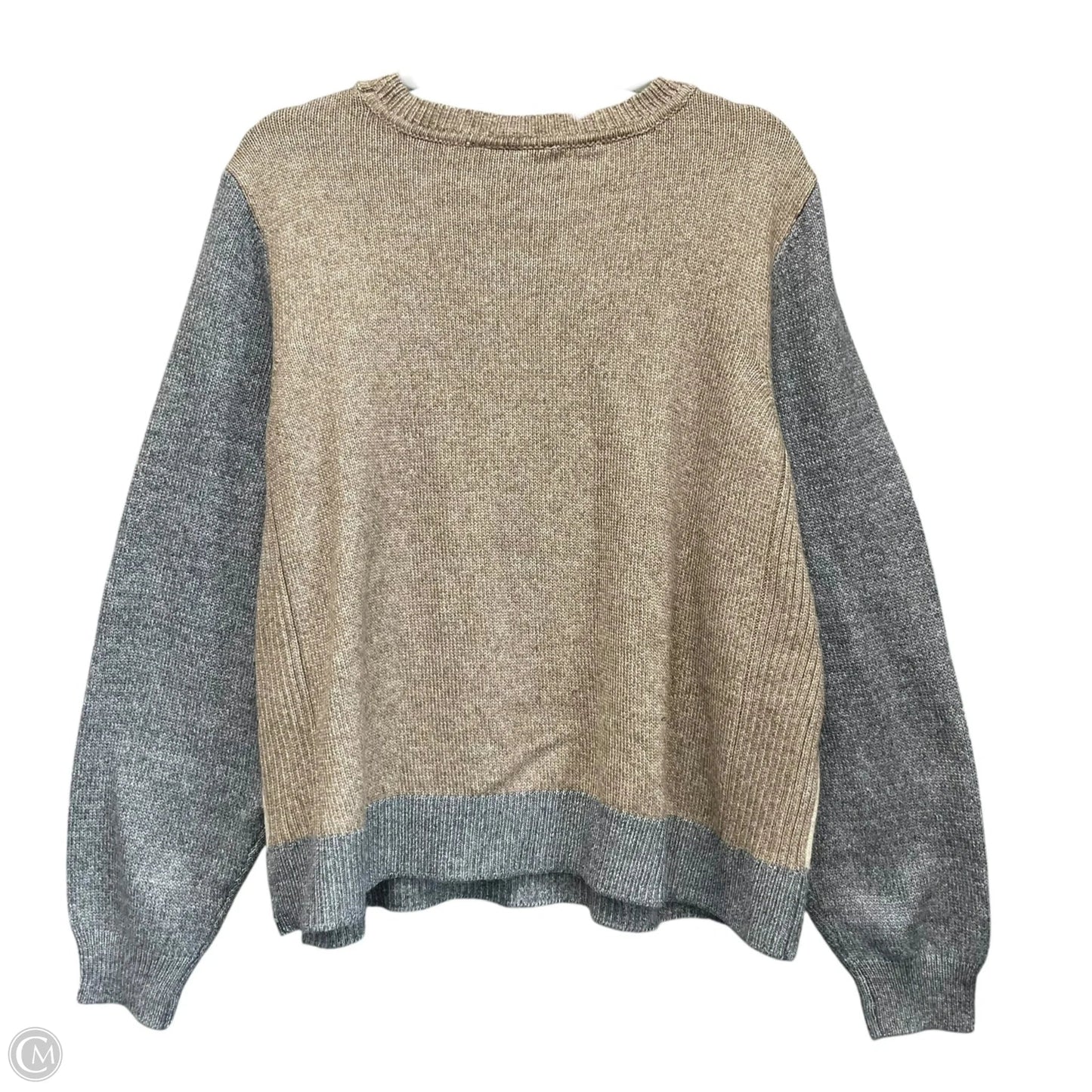 Sweater By Lane Bryant In Brown & Grey, Size: 2x