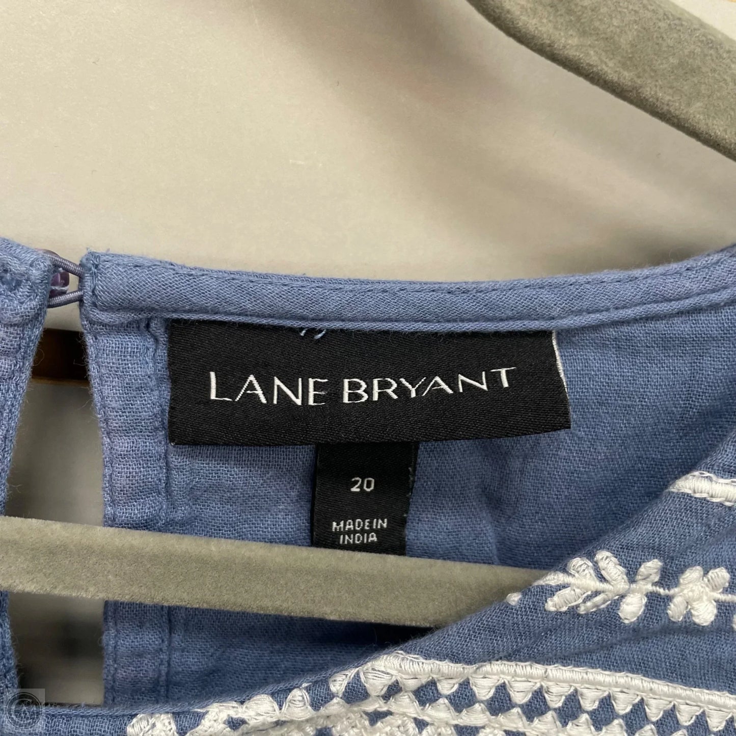Top Long Sleeve By Lane Bryant In Blue, Size: 20