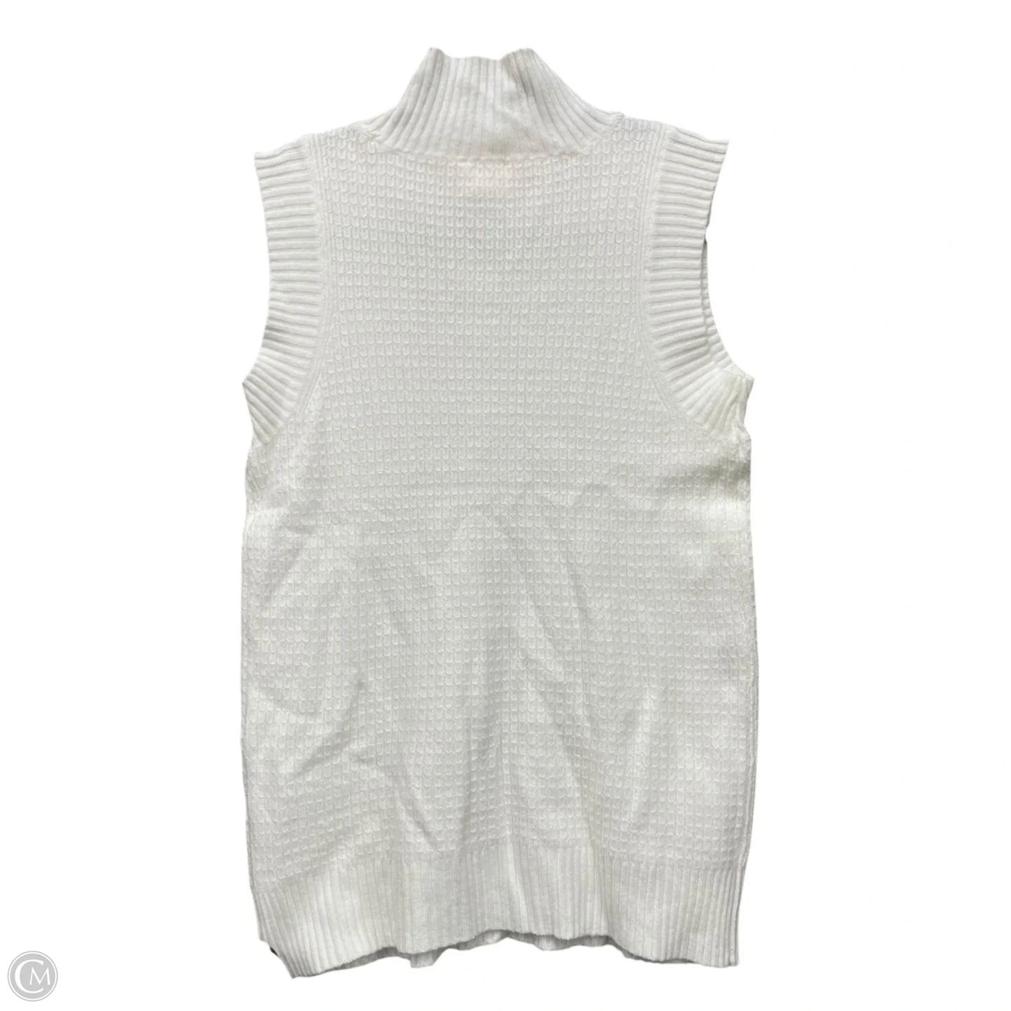 Vest Sweater By Cyrus Knits In Cream, Size: Xs