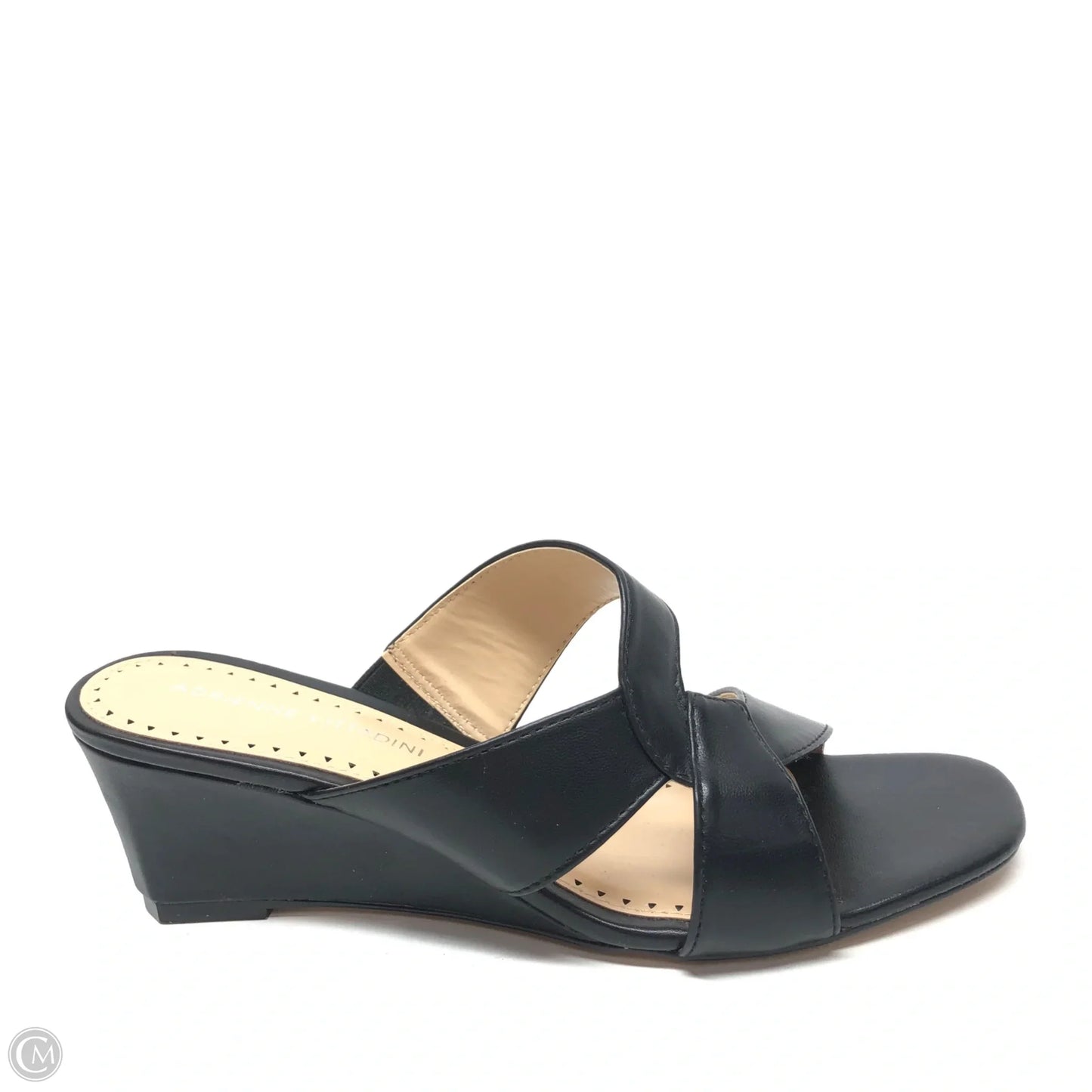 Sandals Heels Wedge By Adrienne Vittadini In Black, Size: 9