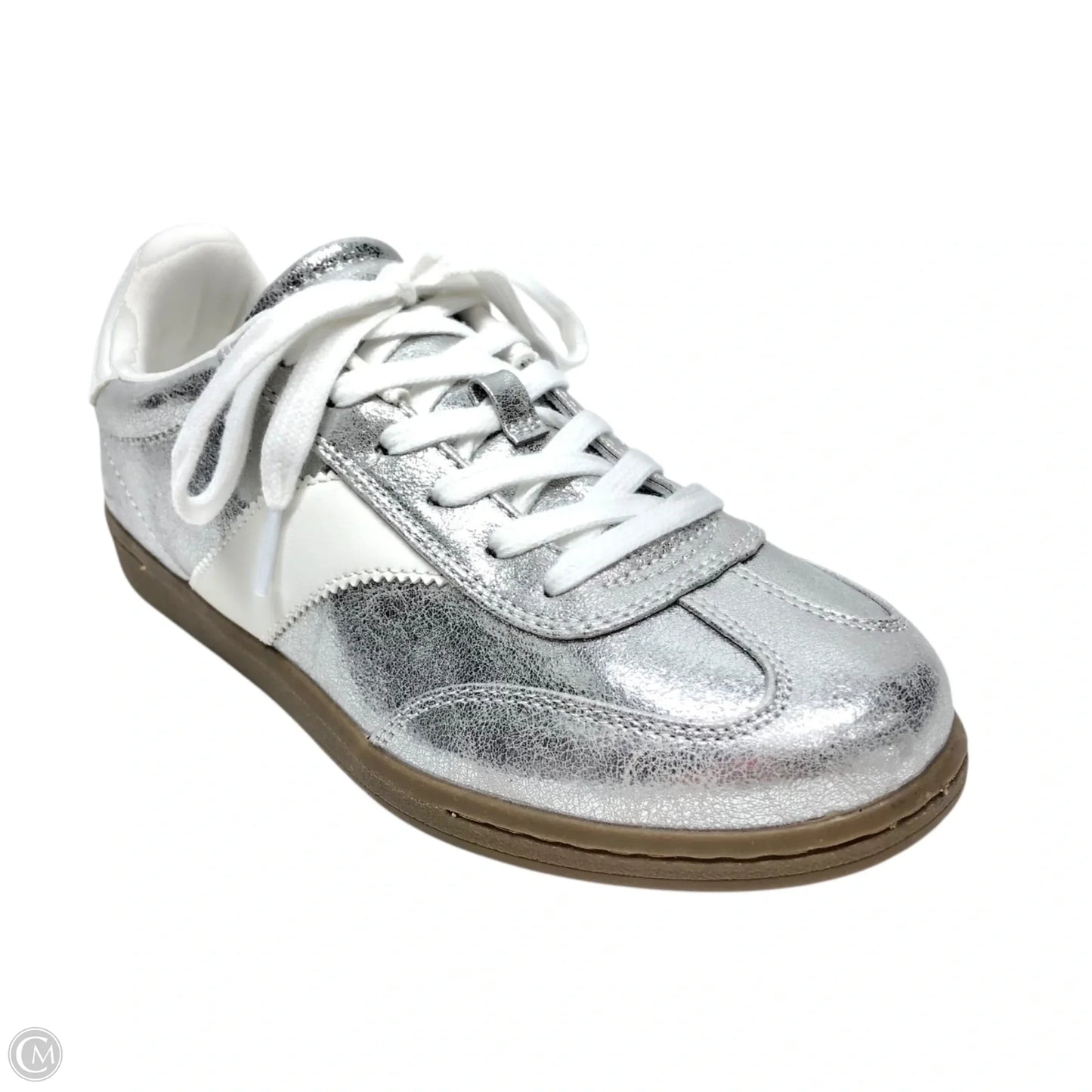 Shoes Sneakers By Universal Thread In Silver & White, Size: 9.5
